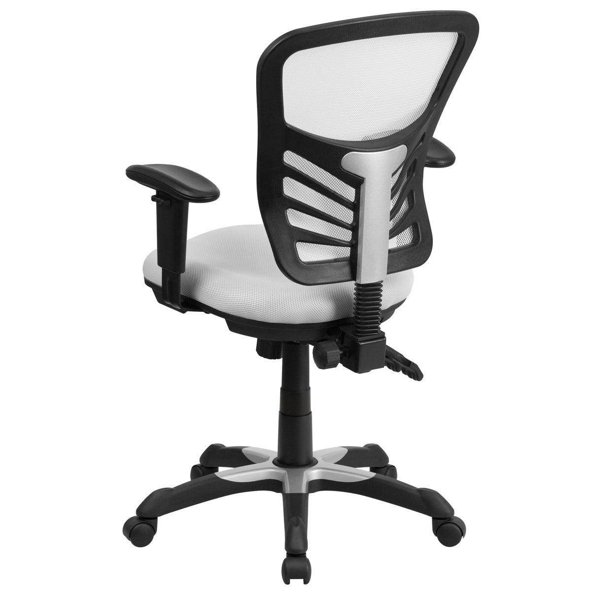 Mid-Back Mesh Multifunction Executive Swivel Ergonomic Office Chair with Adjustable Arms