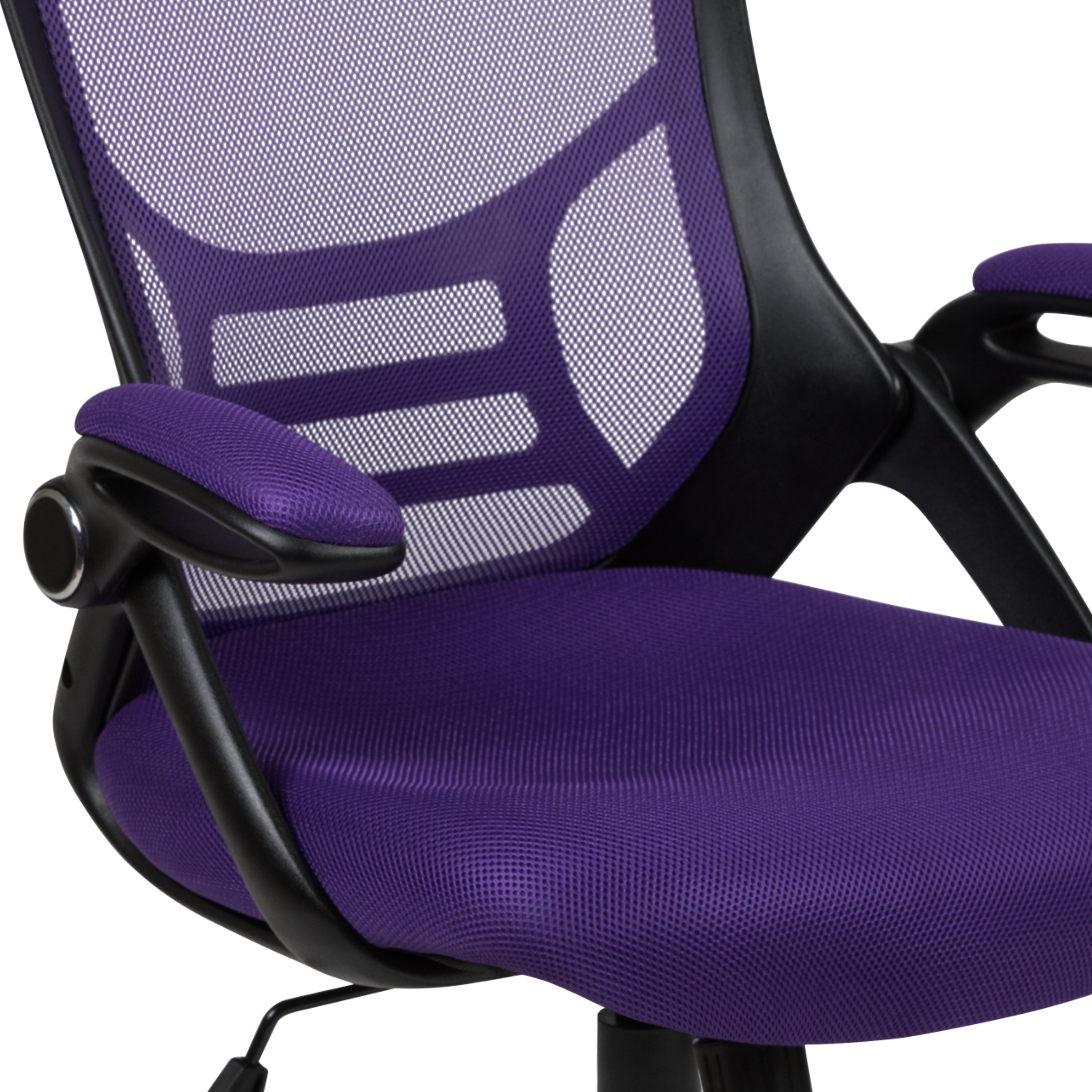 High Back Mesh Ergonomic Swivel Office Chair with Flip-up Arms