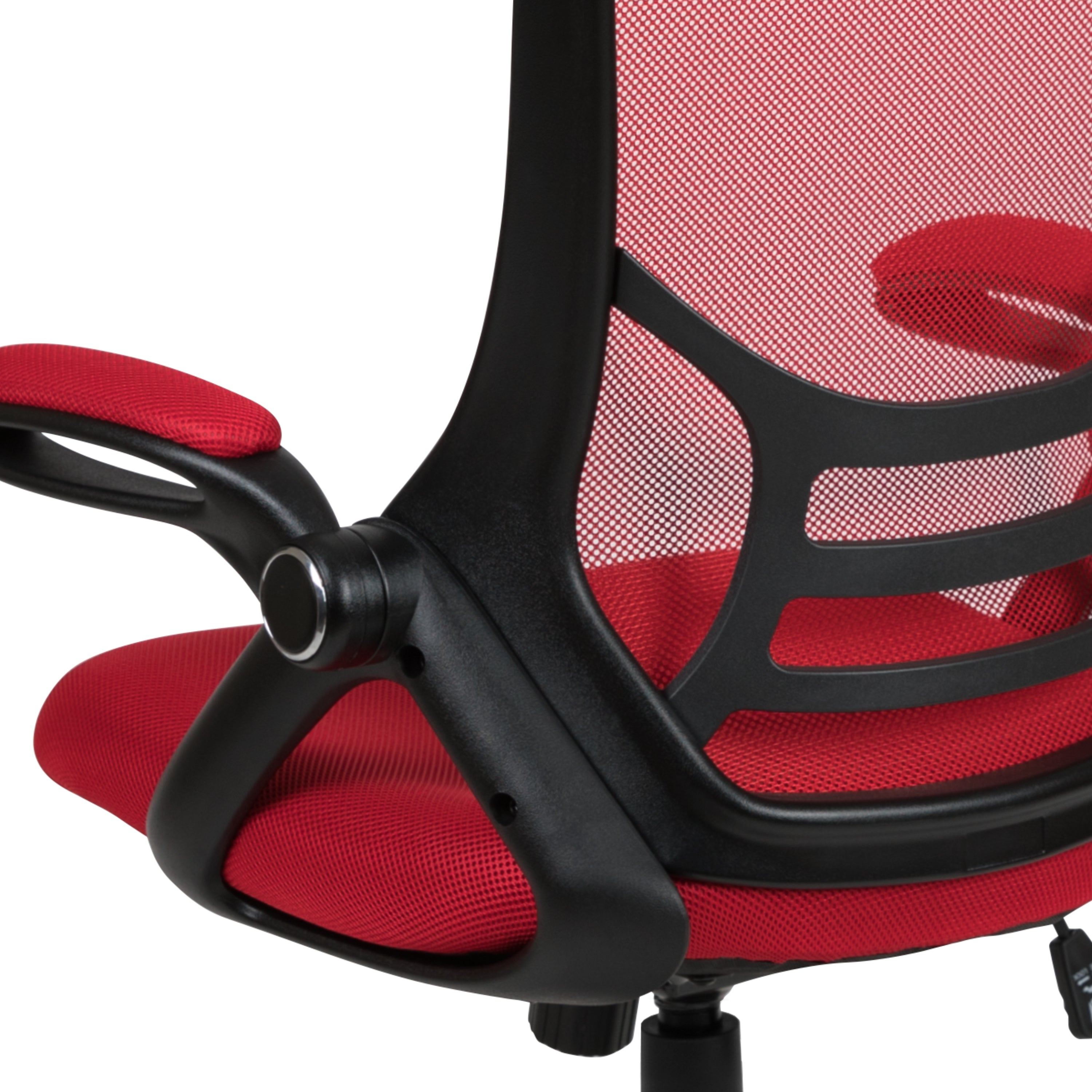 High Back Mesh Ergonomic Swivel Office Chair with Flip-up Arms