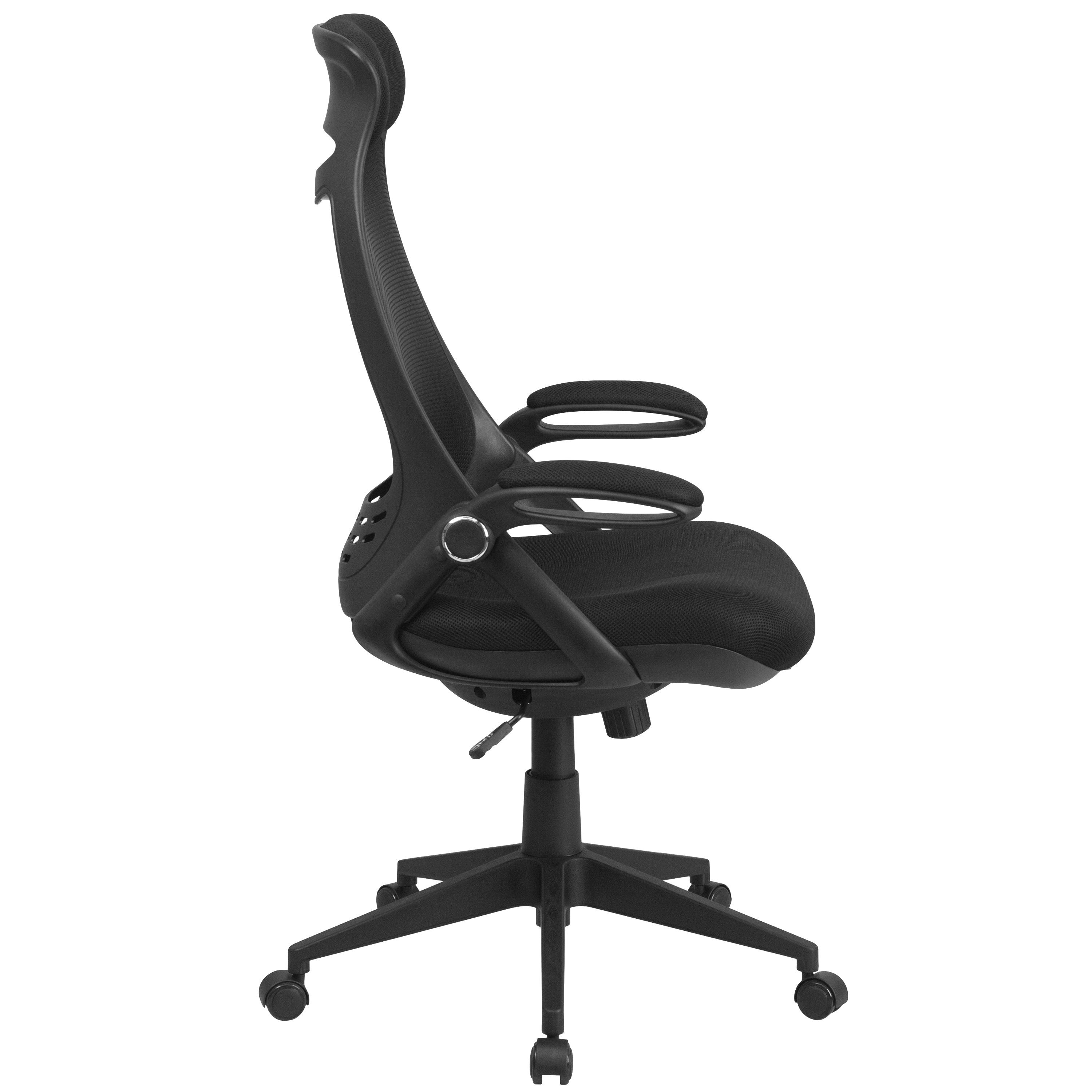 High Back Mesh Executive Swivel Office Chair with Flip-Up Arms
