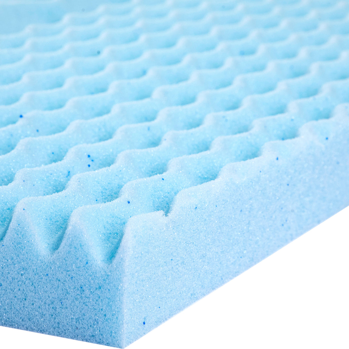 Capri Comfortable Sleep Cooling Gel Infused 5-Zone Memory Foam Mattress Topper with CertiPUR-US Certified Foam