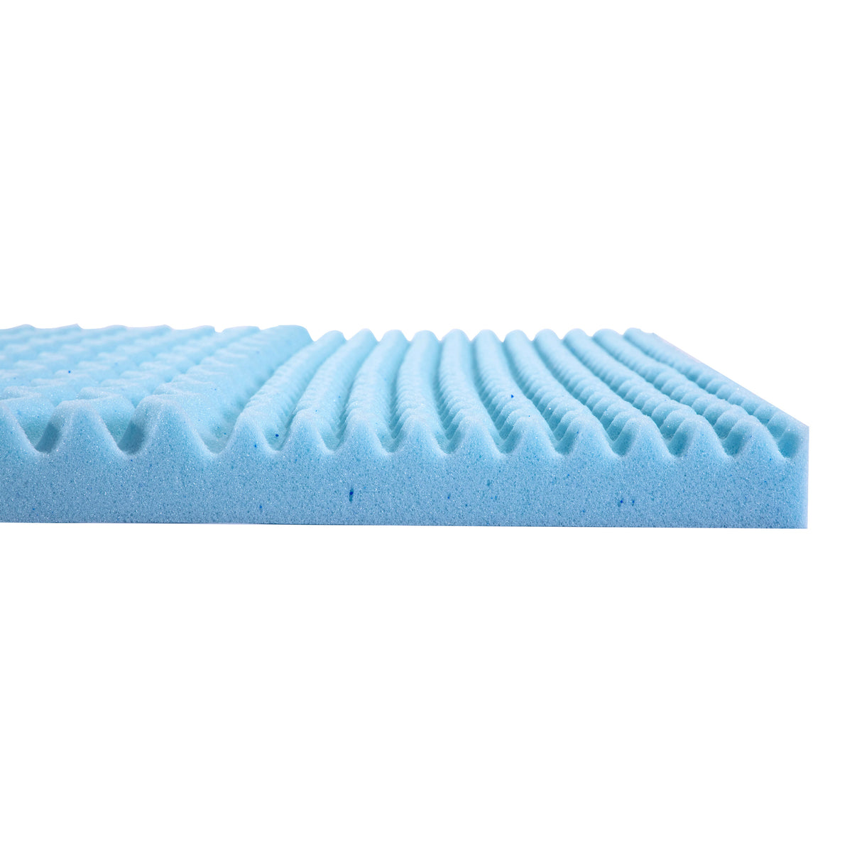 Capri Comfortable Sleep Cooling Gel Infused 5-Zone Memory Foam Mattress Topper with CertiPUR-US Certified Foam