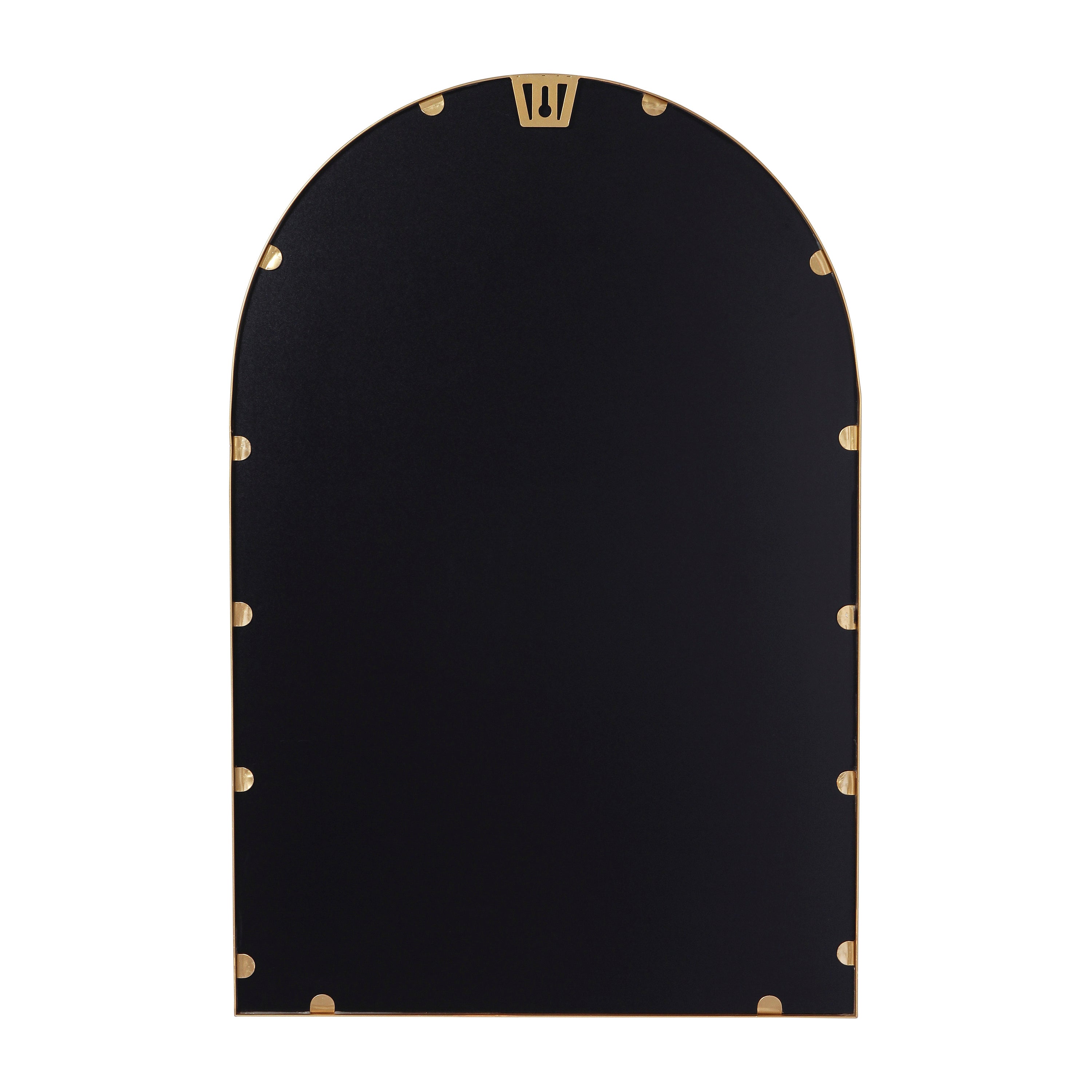 Mila Arched Metal Framed Wall Mirror for Hallways, Entryways, Dining and Living Rooms