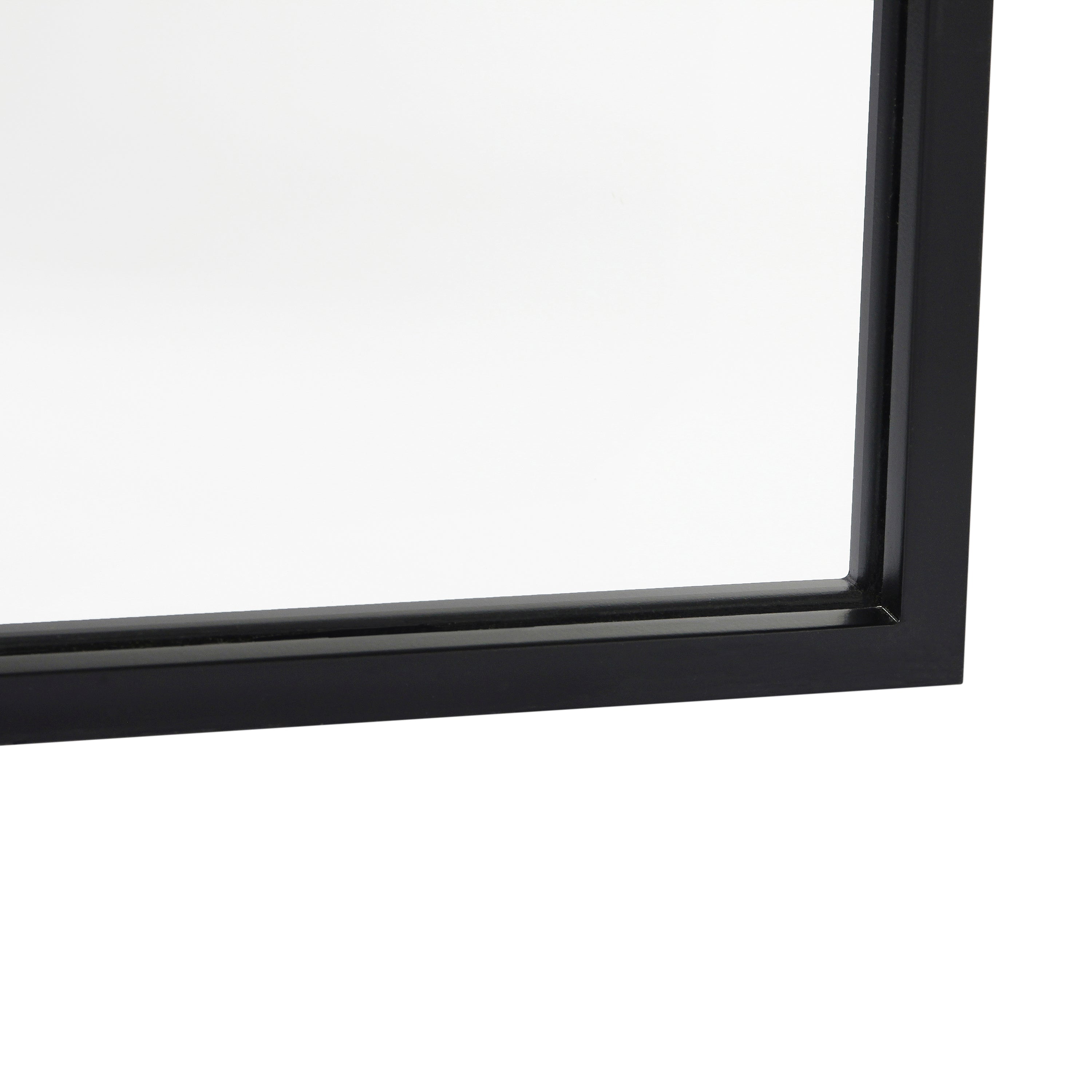 Mila Arched Metal Framed Wall Mirror for Hallways, Entryways, Dining and Living Rooms