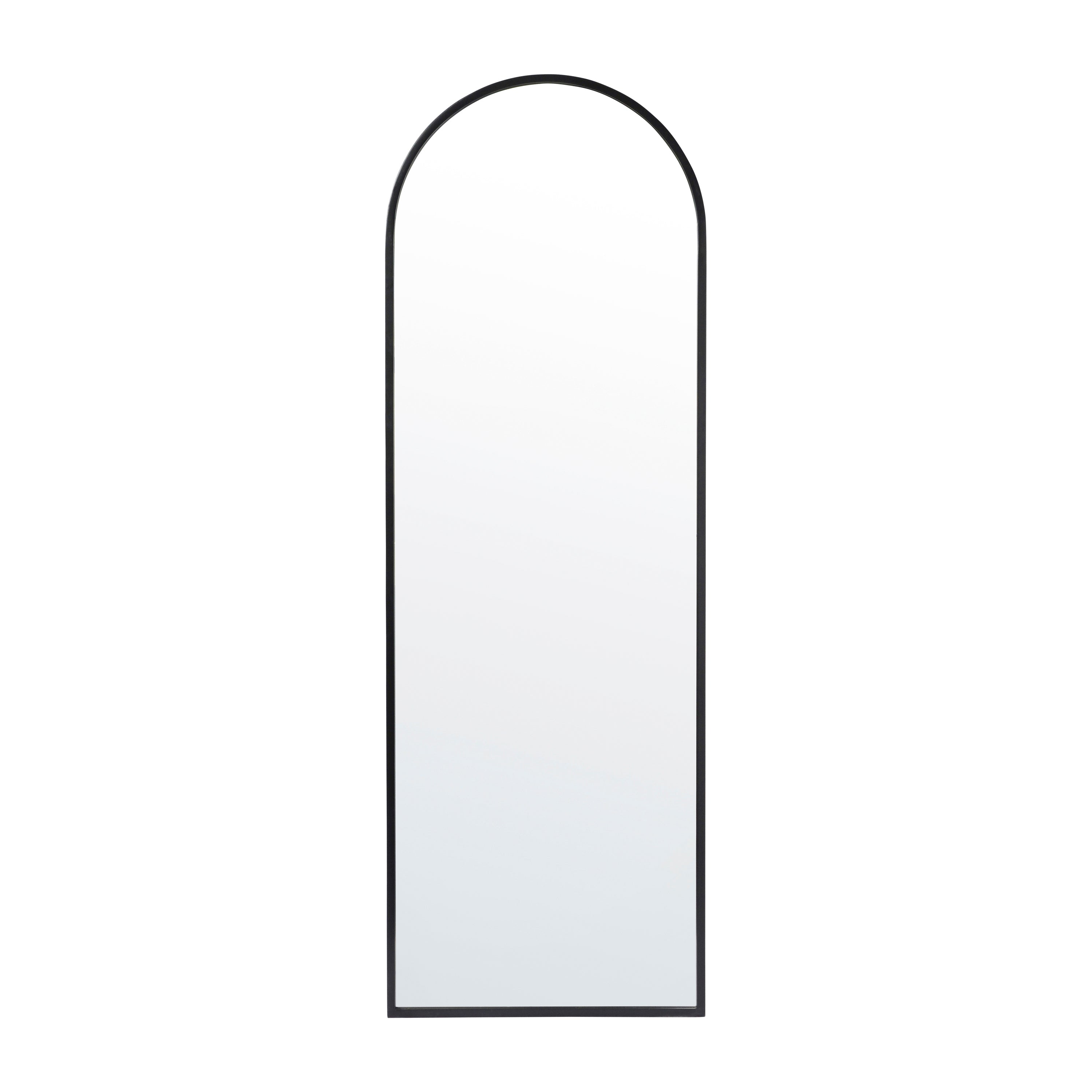 Mila Arched Metal Framed Wall Mirror for Hallways, Entryways, Dining and Living Rooms