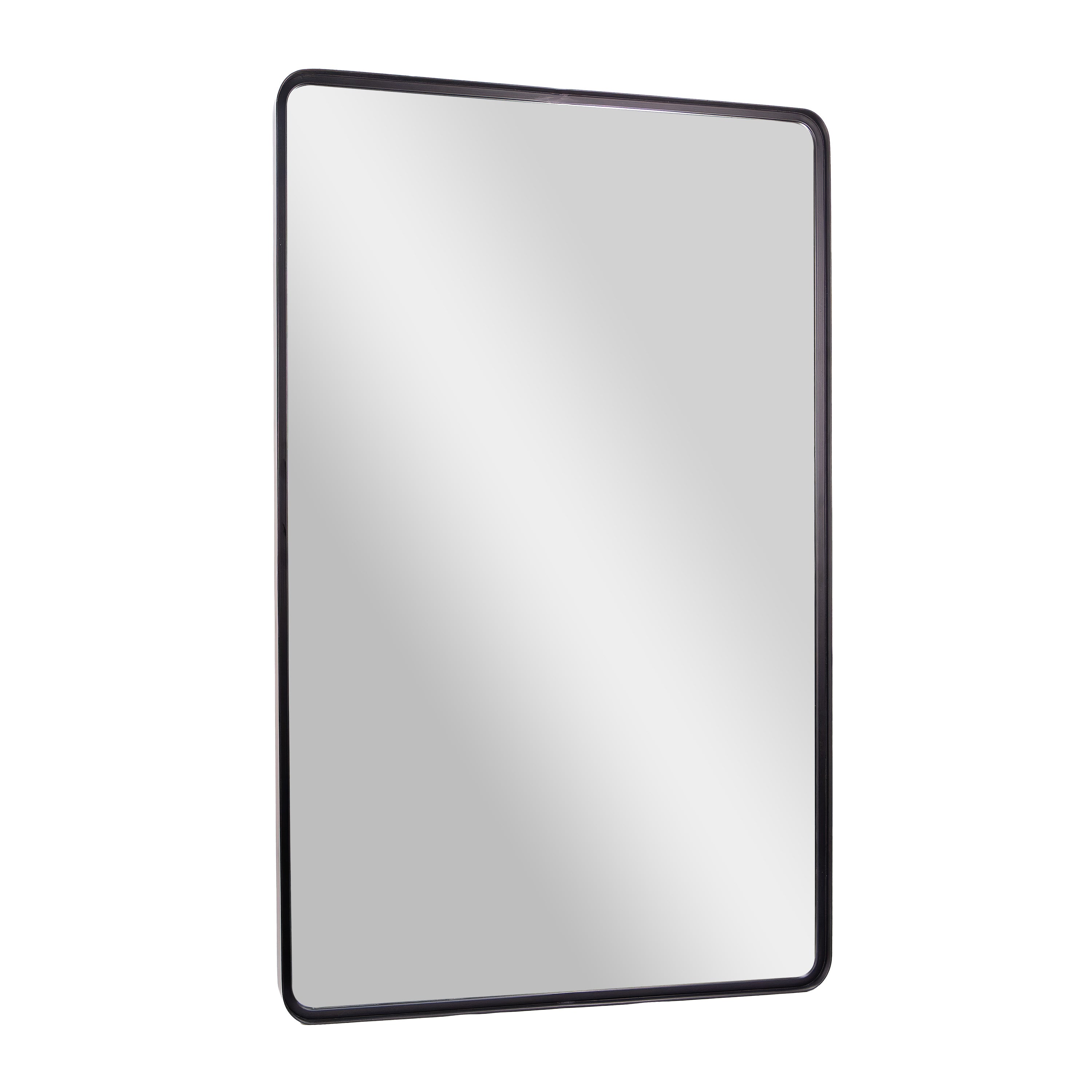 Ava Metal Deep Framed Wall Mirror - Large Accent Mirror for Bathroom, Entryway, Dining Room, & Living Room
