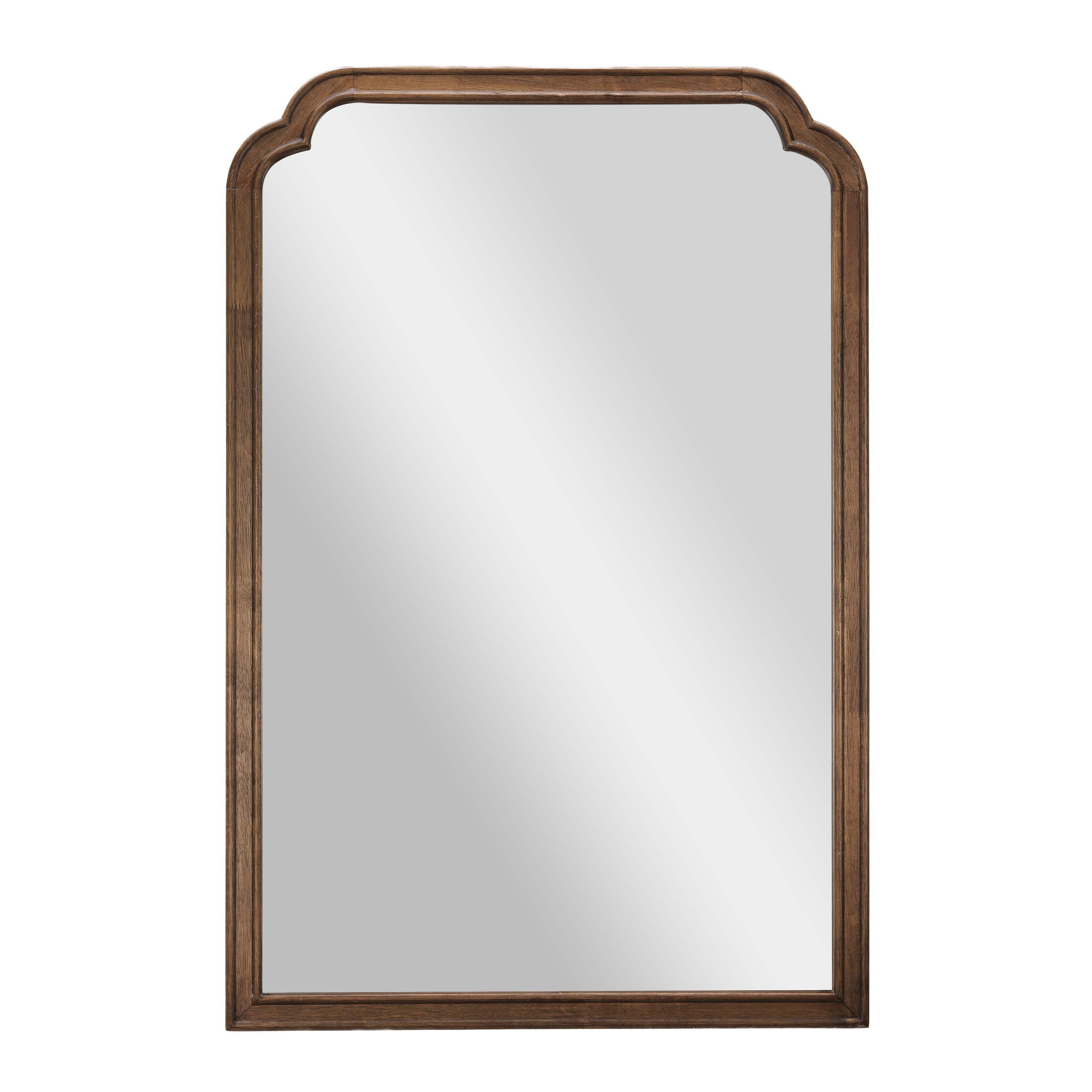 Efie Large Accent Wall Mirror with Solid Wood Frame for Bathroom, Entryway, Dining Room & Living Room