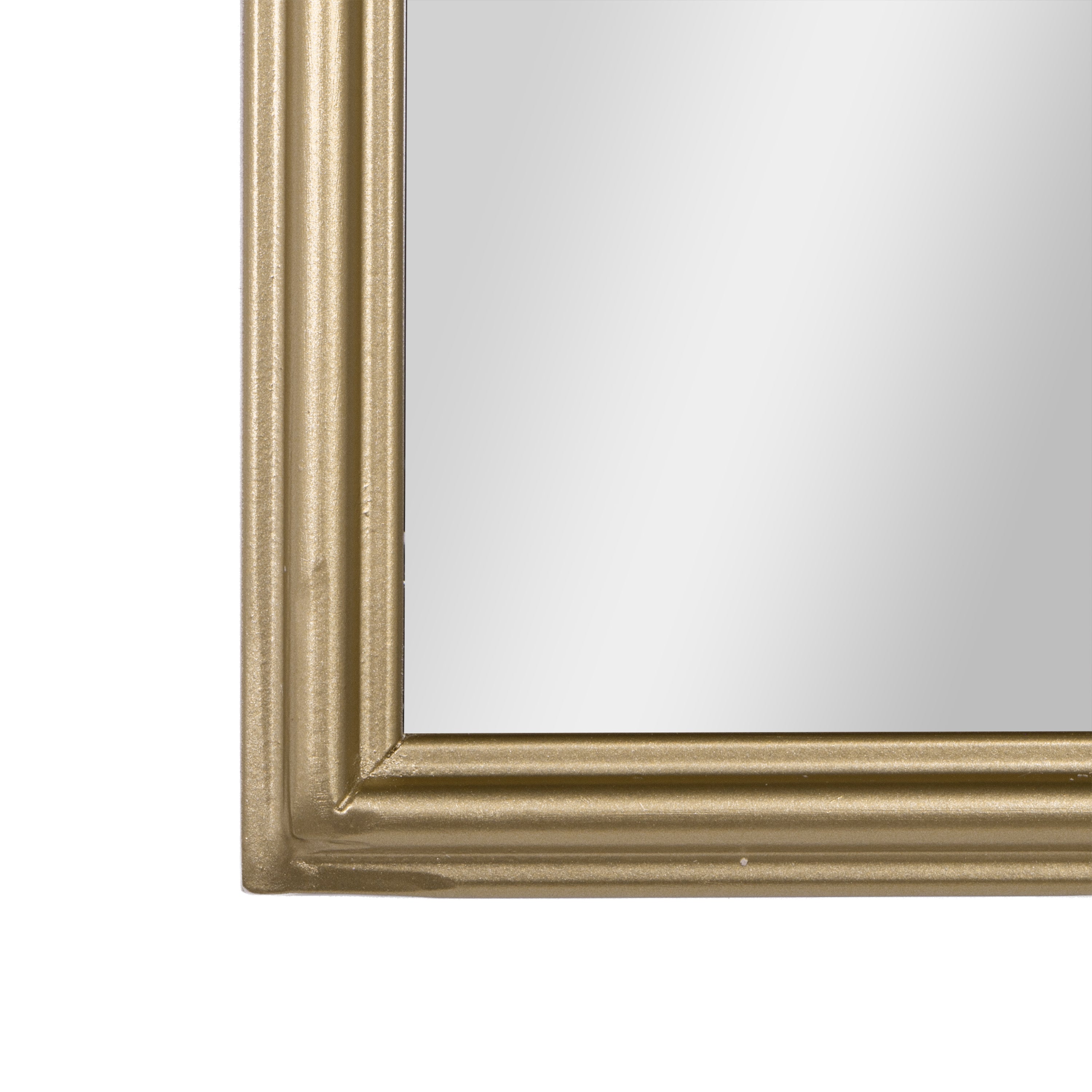 Esme Traditional Arched Wall Mirror with Baroque Detail - Large Accent Mirror for Bathroom, Entryway, Dining Room, & Living Room