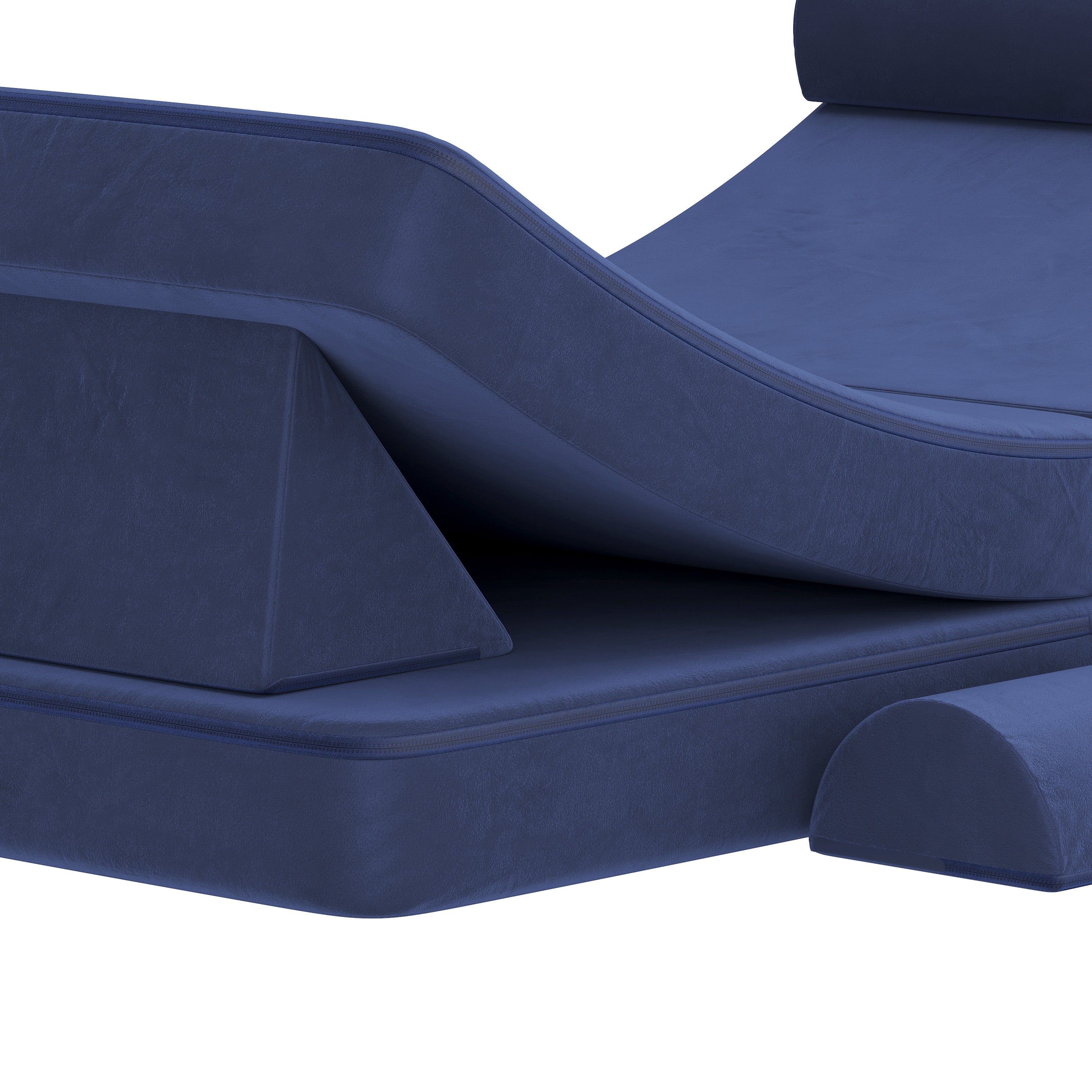 Marlowe Modular Kids Play Couch with 6 Soft Foam Sectional Sofa Pieces