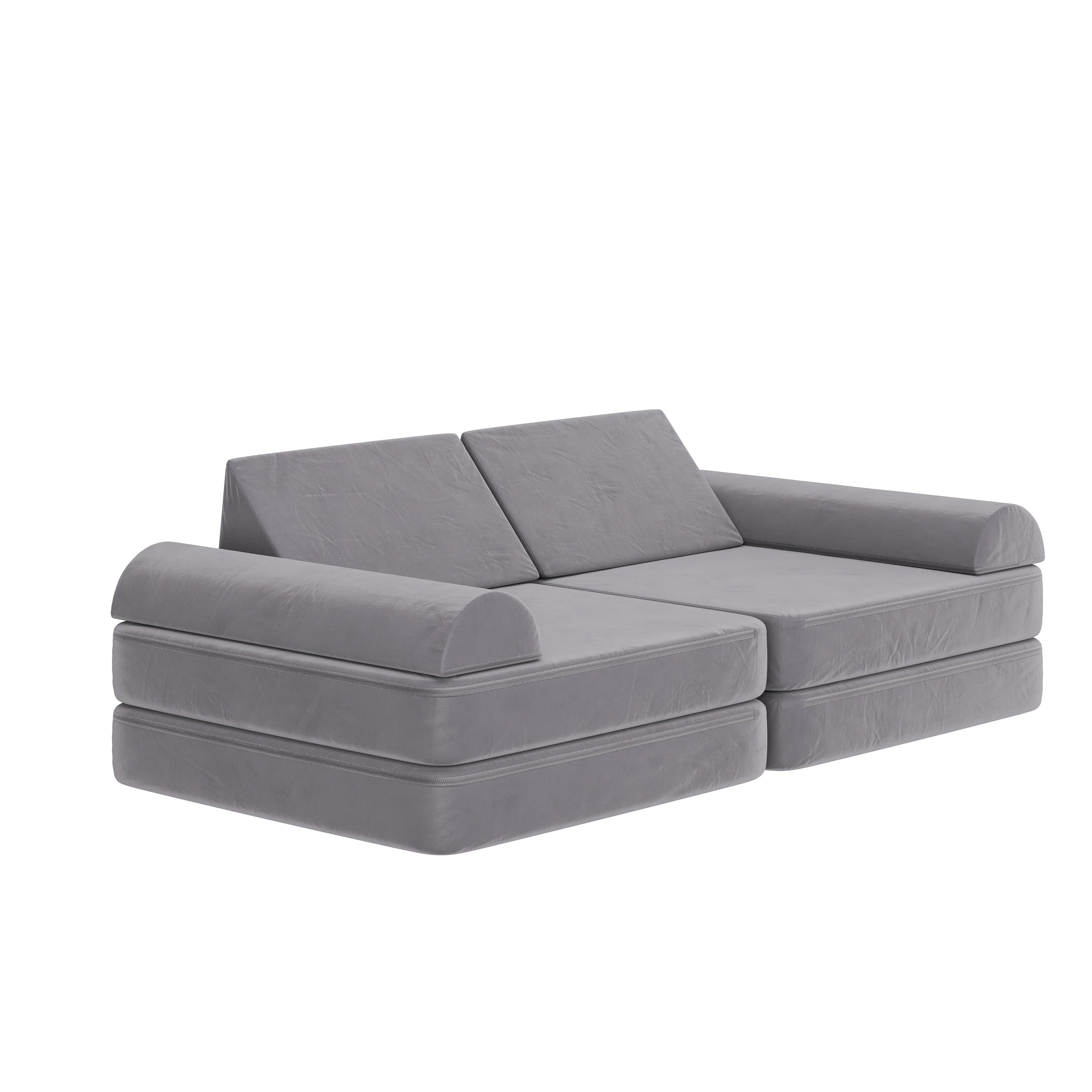 Marlowe Modular Kids Play Couch with 6 Soft Foam Sectional Sofa Pieces