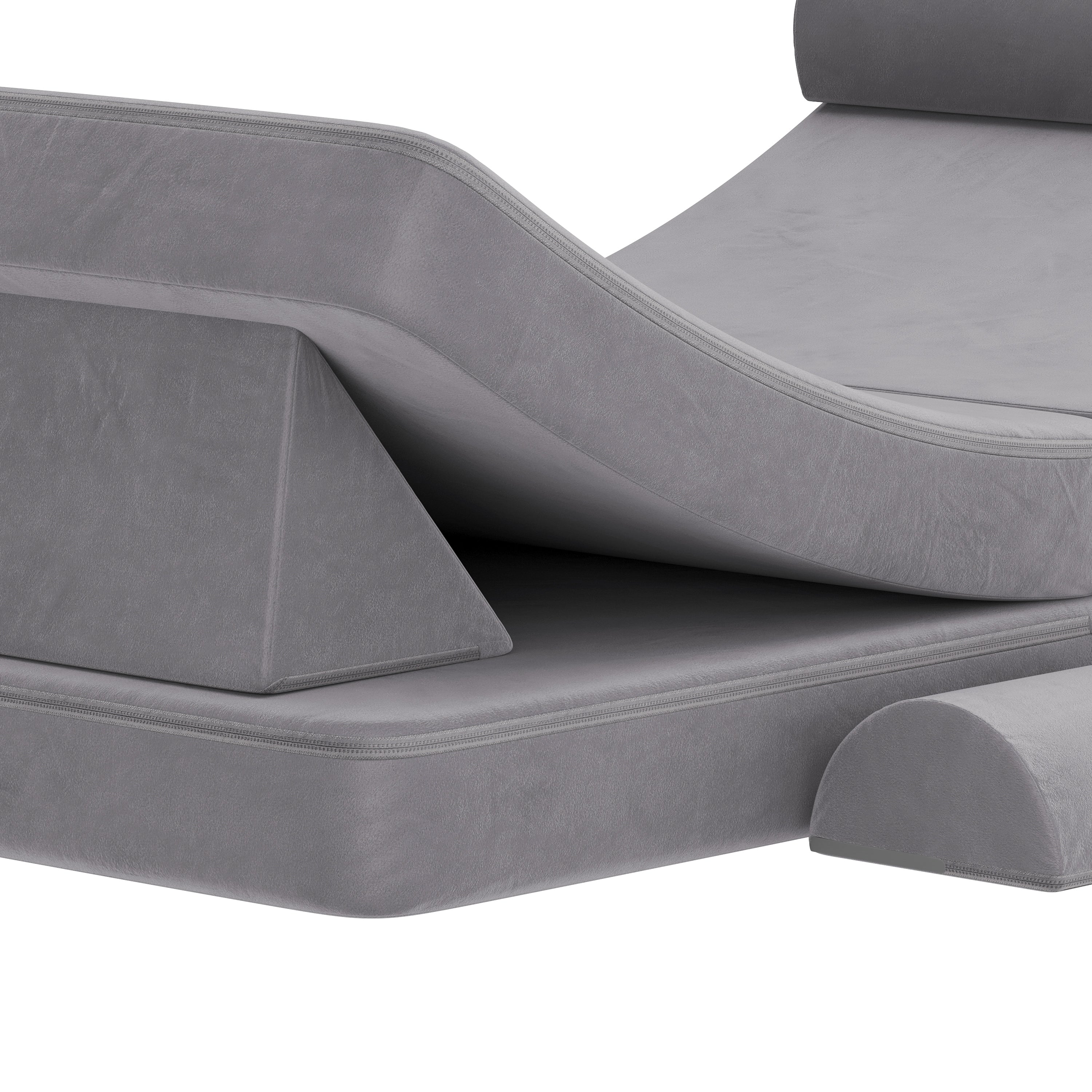 Marlowe Modular Kids Play Couch with 6 Soft Foam Sectional Sofa Pieces
