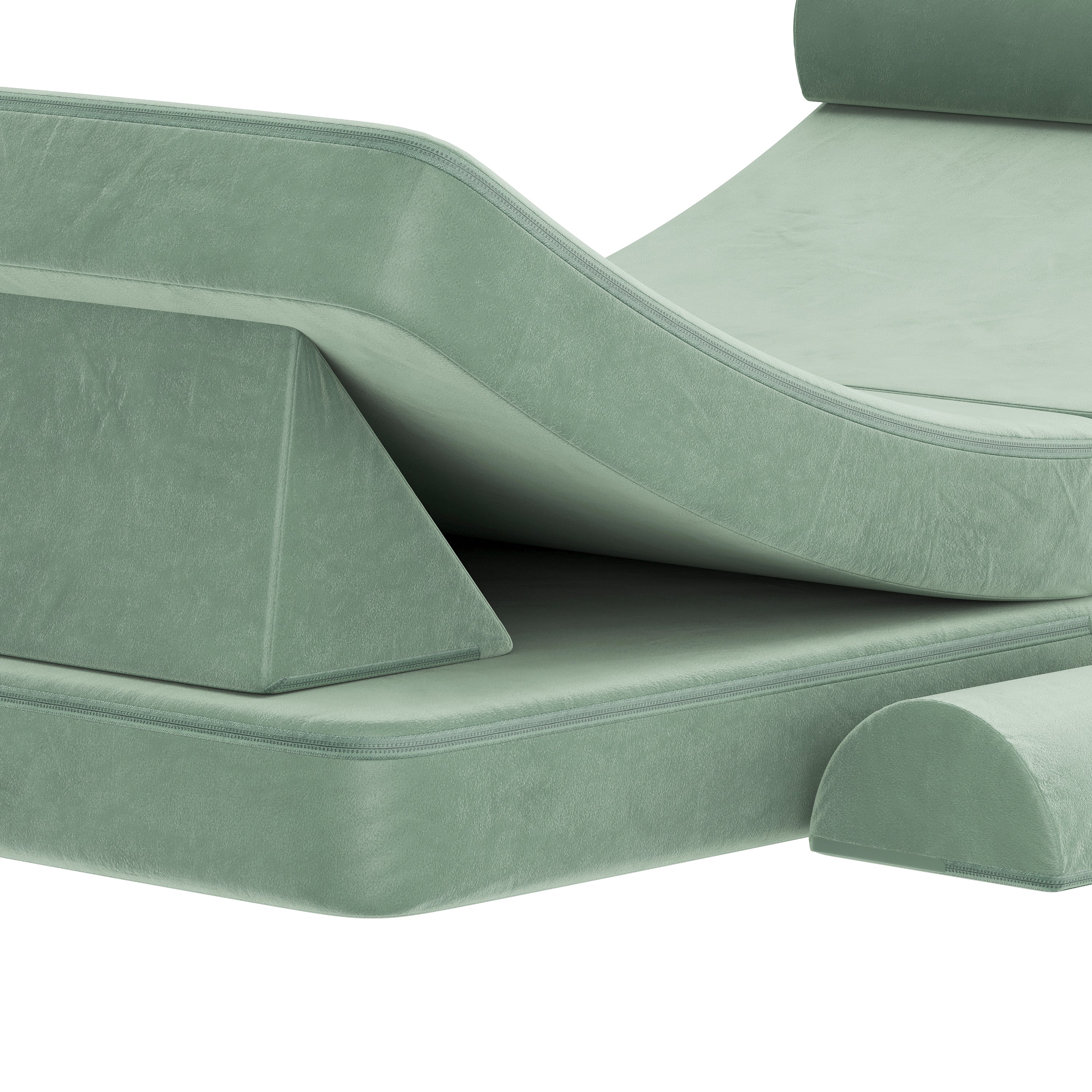 Marlowe Modular Kids Play Couch with 6 Soft Foam Sectional Sofa Pieces