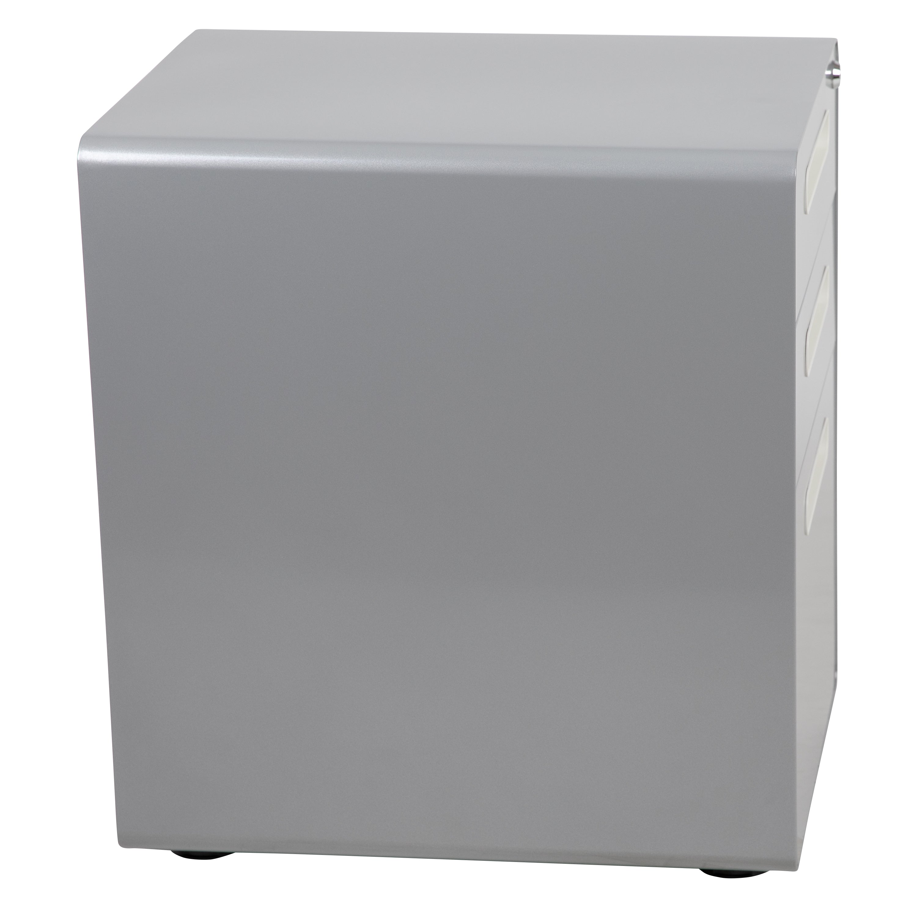 Ergonomic 3-Drawer Mobile Locking Filing Cabinet with Anti-Tilt Mechanism and Hanging Drawer for Legal & Letter Files