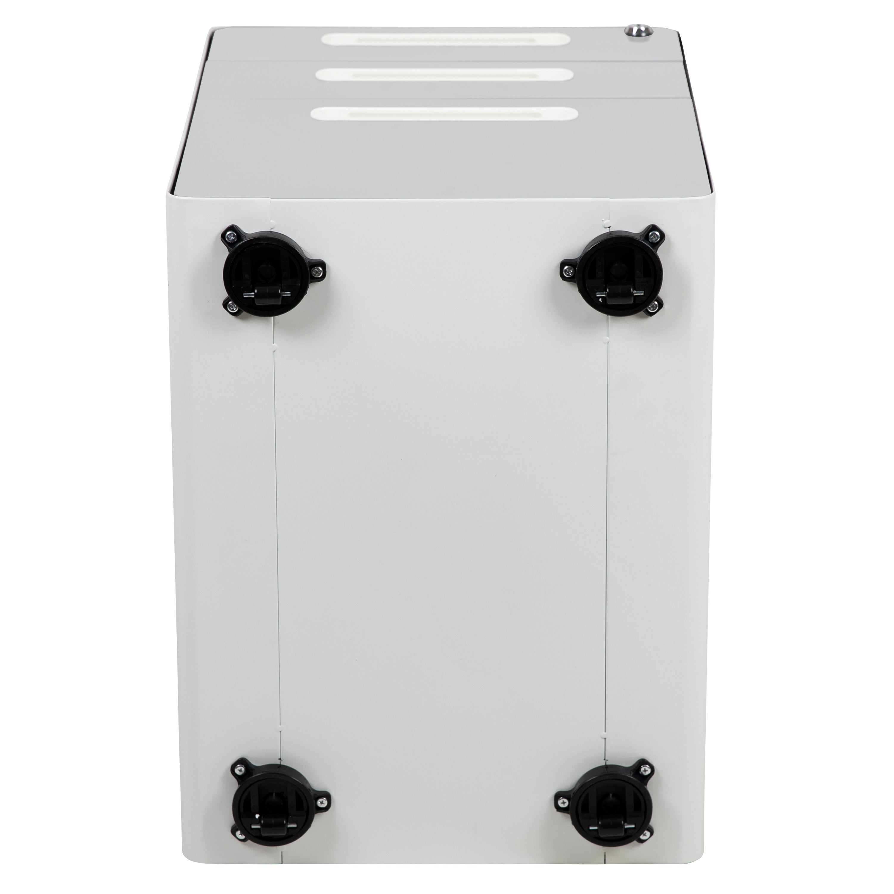 Ergonomic 3-Drawer Mobile Locking Filing Cabinet with Anti-Tilt Mechanism and Hanging Drawer for Legal & Letter Files
