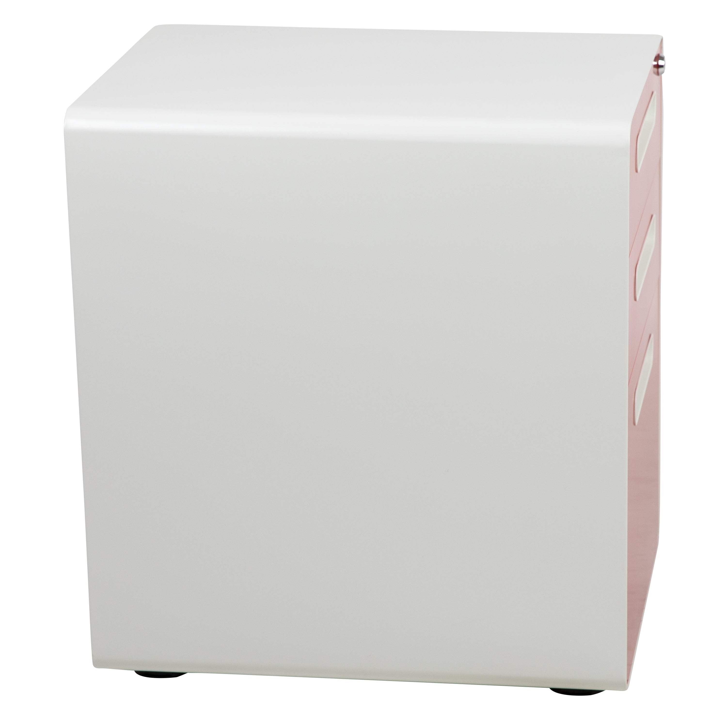 Ergonomic 3-Drawer Mobile Locking Filing Cabinet with Anti-Tilt Mechanism and Hanging Drawer for Legal & Letter Files