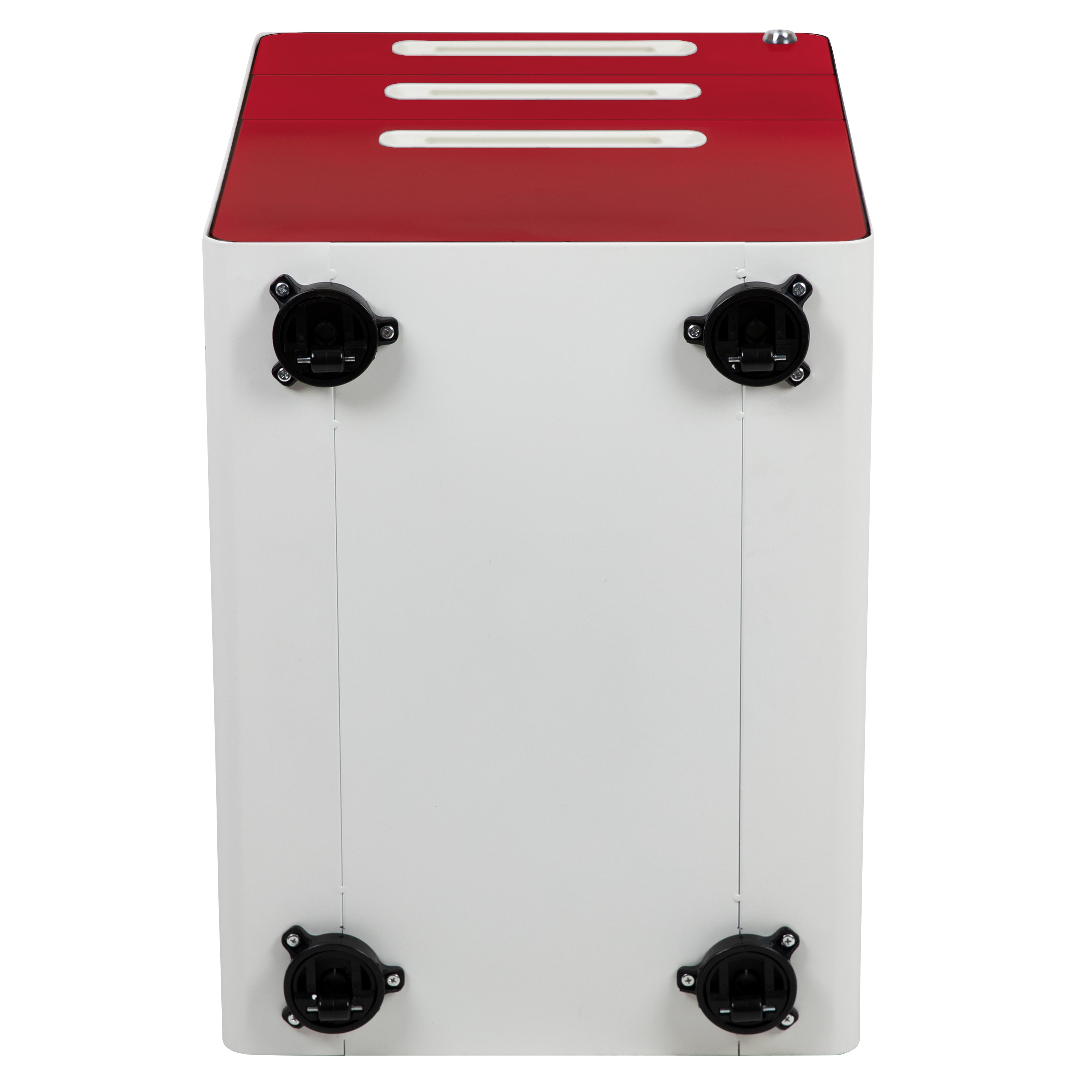 Ergonomic 3-Drawer Mobile Locking Filing Cabinet with Anti-Tilt Mechanism and Hanging Drawer for Legal & Letter Files