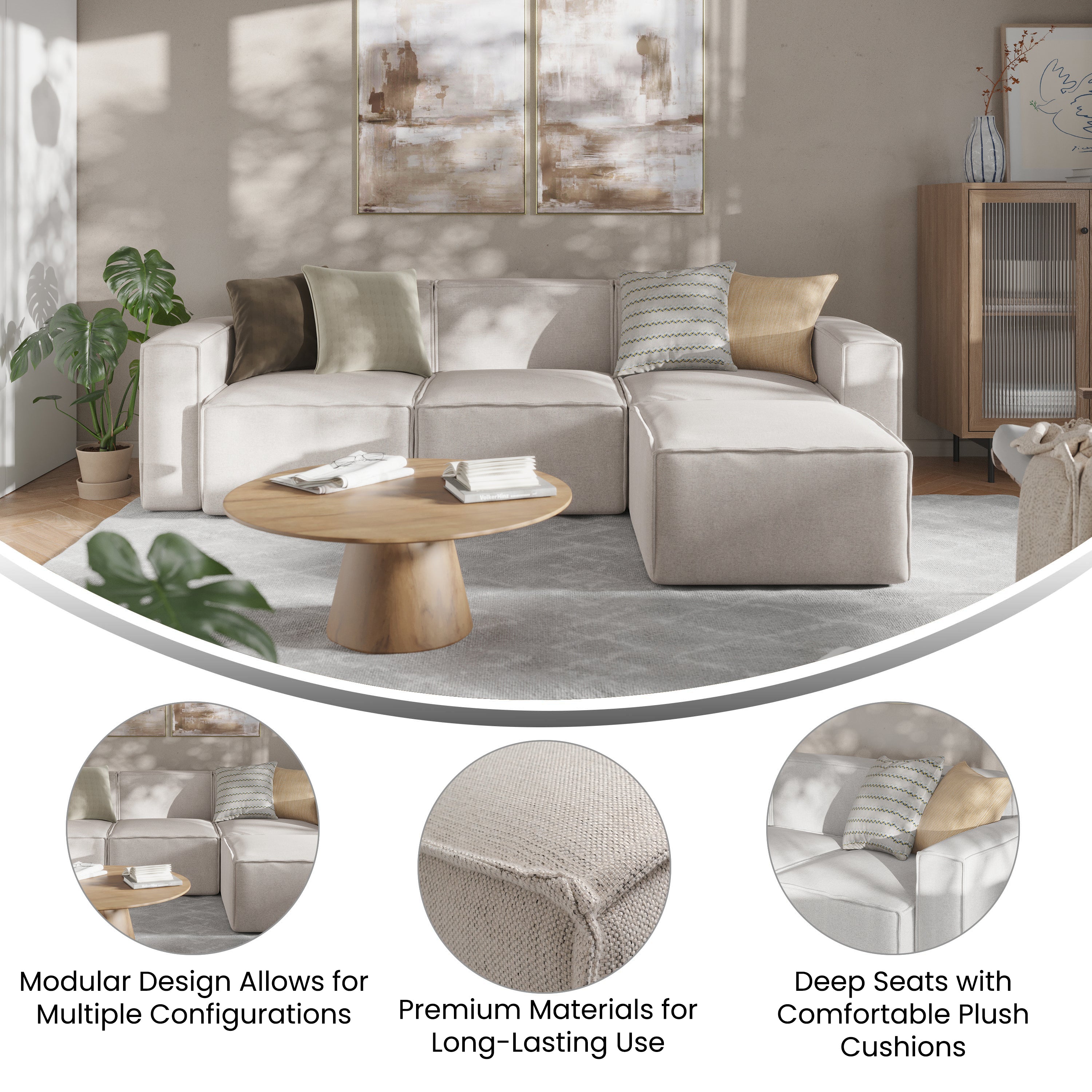 Bridgetown Luxury Modular Sectional Sofa