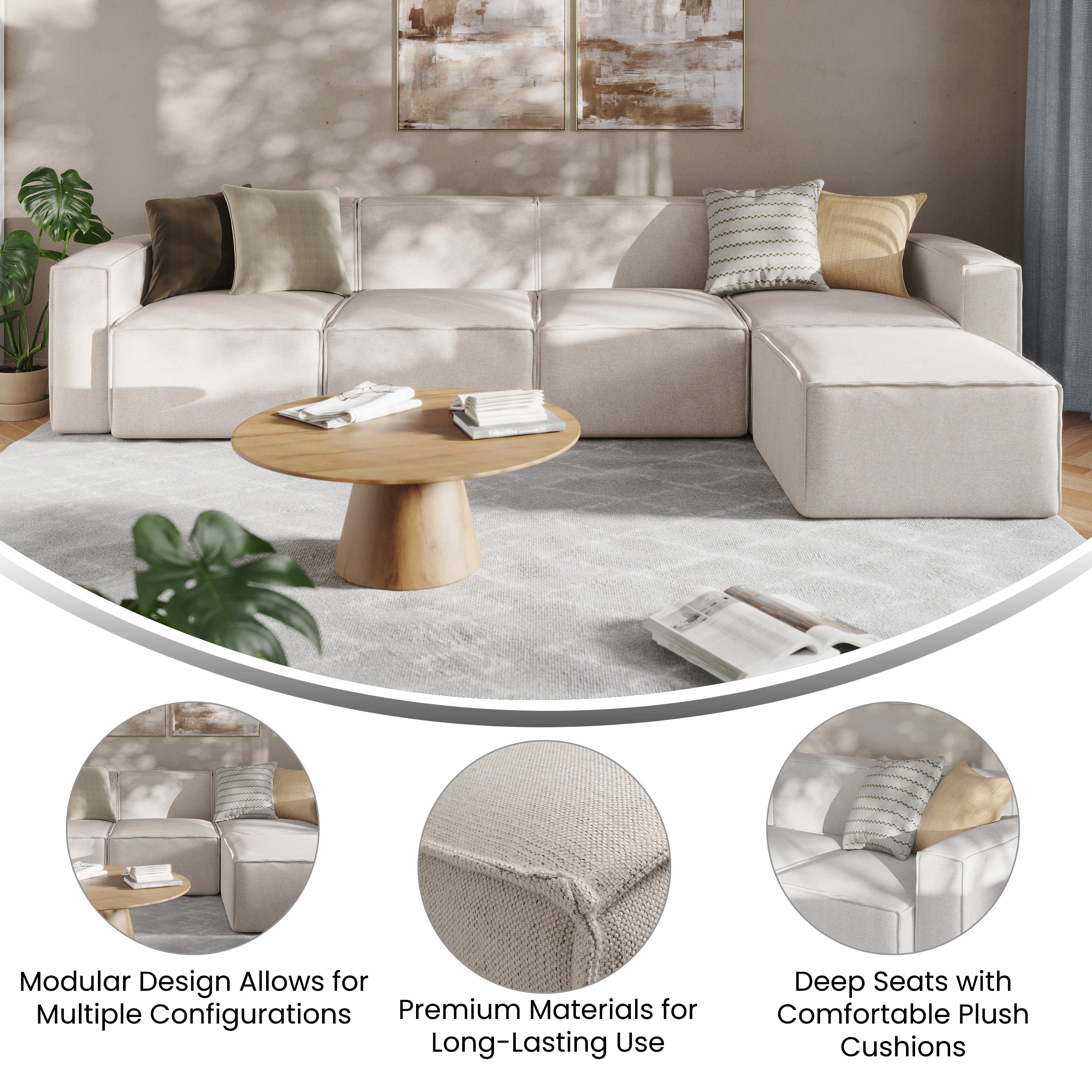 Bridgetown Luxury Modular Sectional Sofa