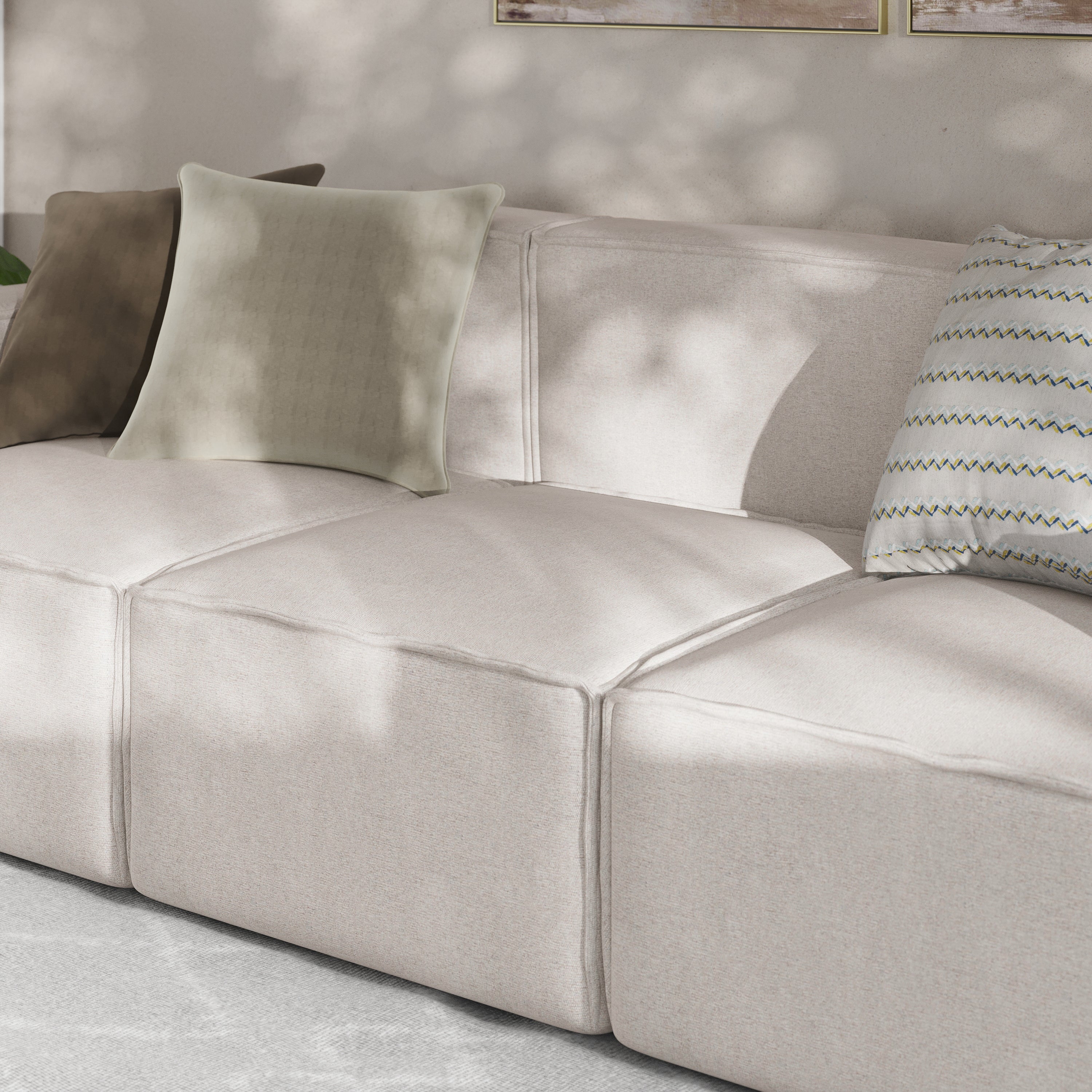 Bridgetown Luxury Modular Sectional Sofa Armless Center Seat