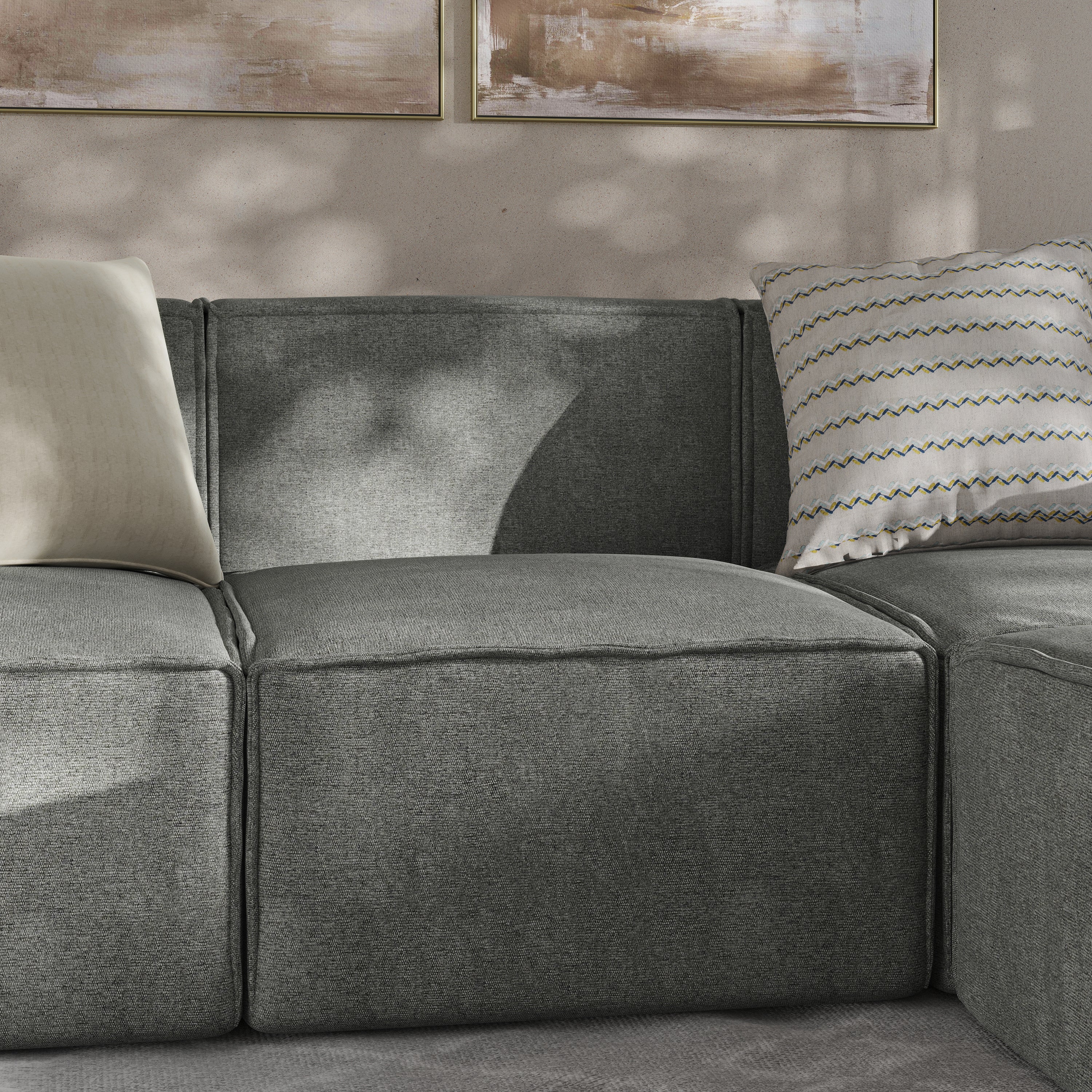Bridgetown Luxury Modular Sectional Sofa Armless Center Seat