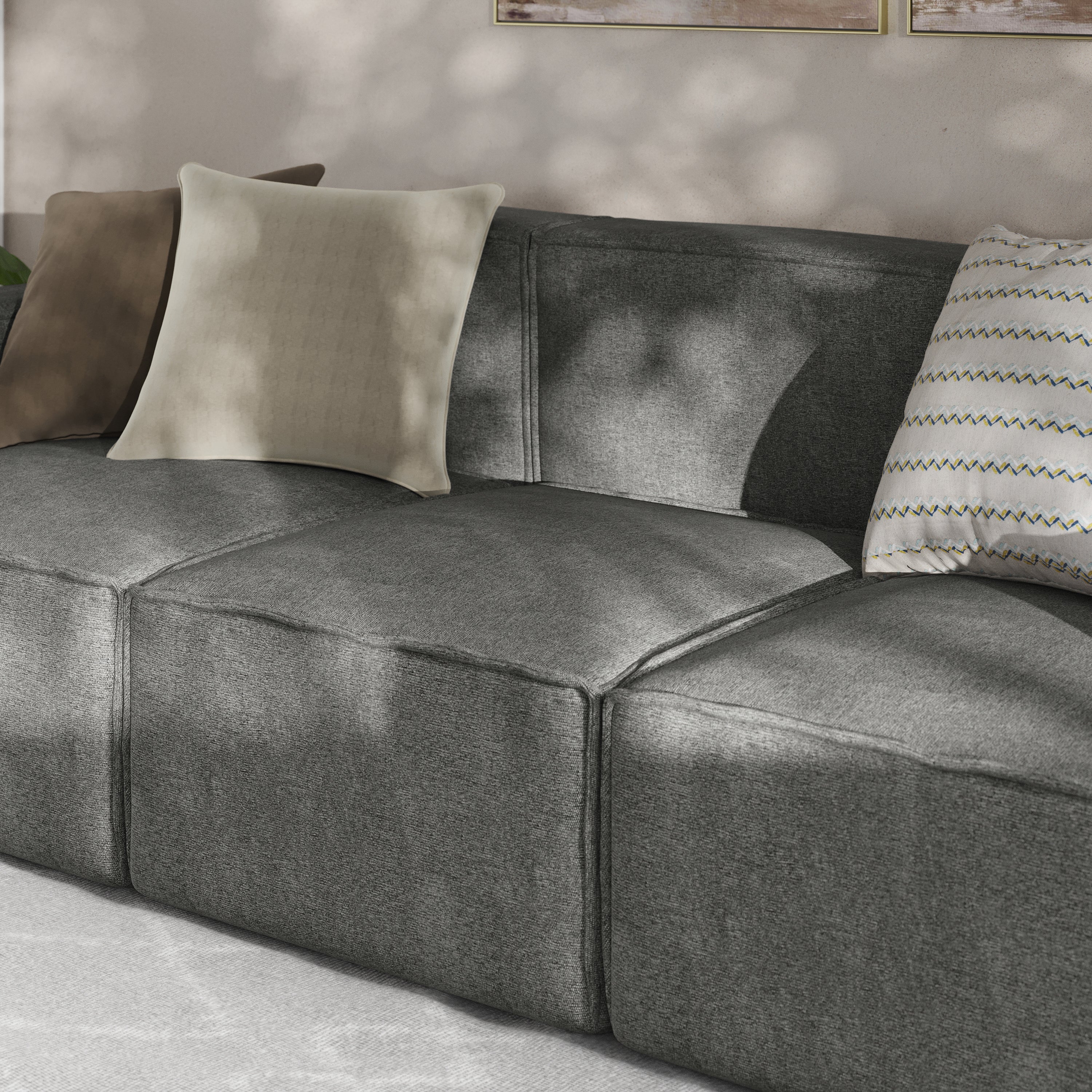 Bridgetown Luxury Modular Sectional Sofa Armless Center Seat