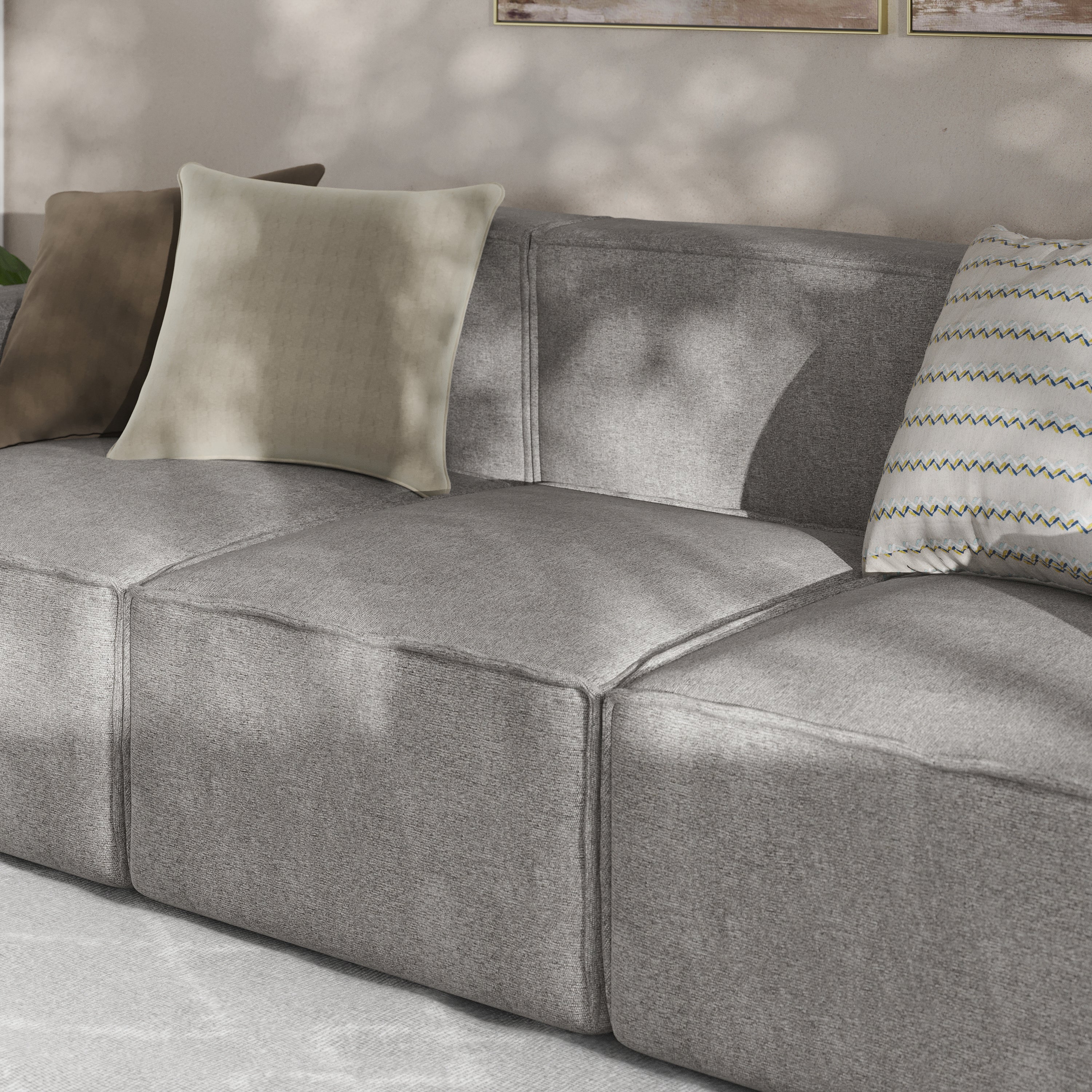 Bridgetown Luxury Modular Sectional Sofa Armless Center Seat