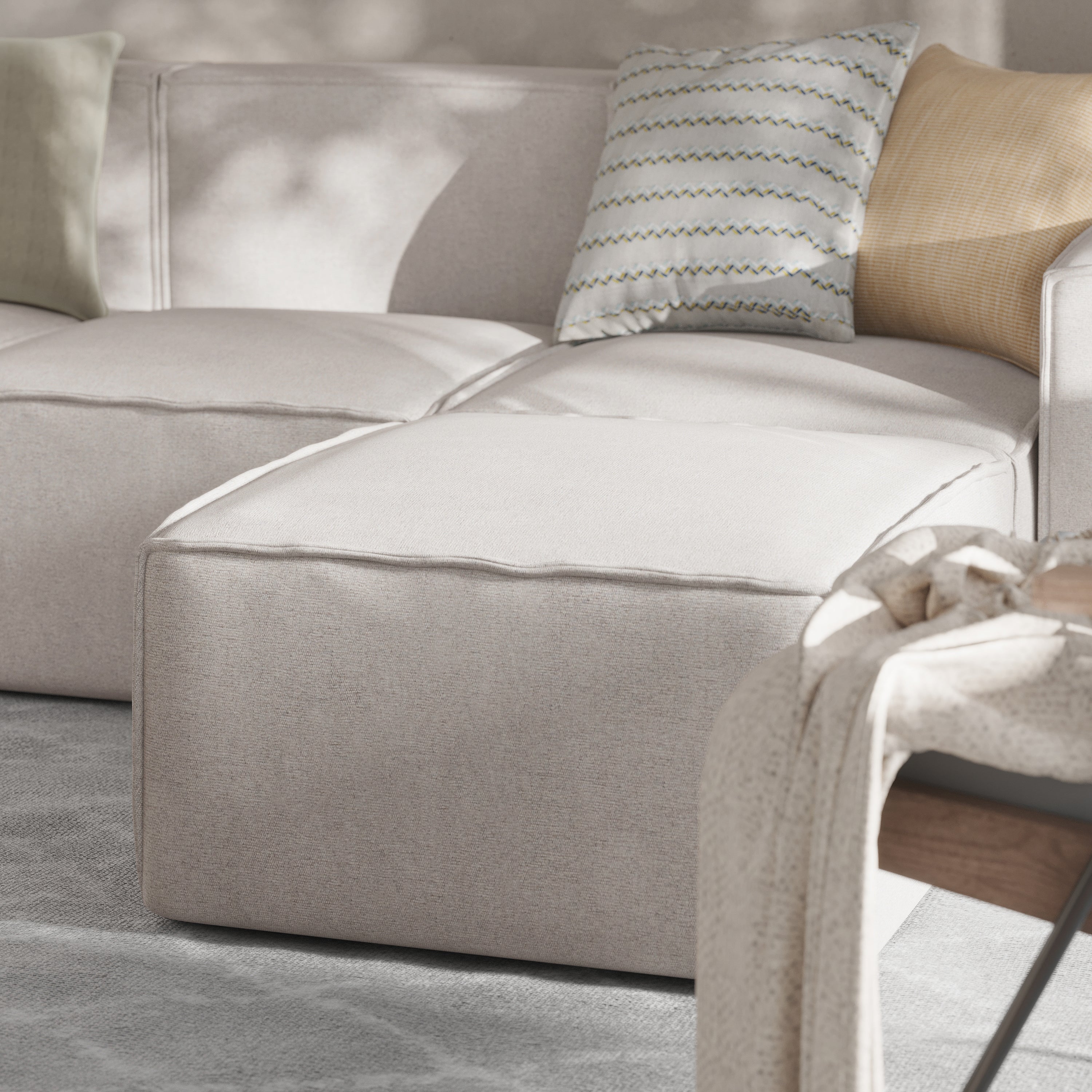 Bridgetown Luxury Modular Sectional Sofa Ottoman Seat