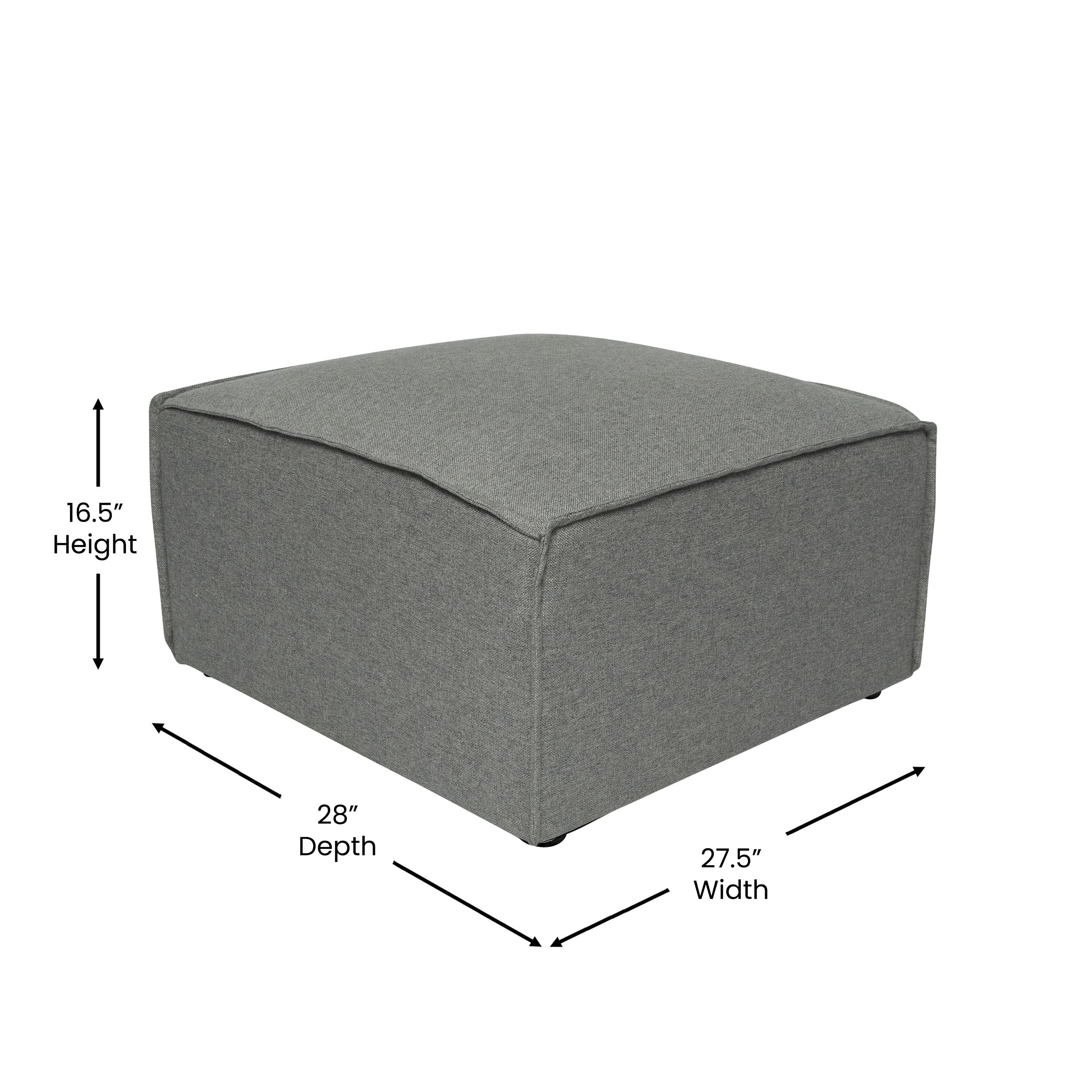 Bridgetown Luxury Modular Sectional Sofa Ottoman Seat