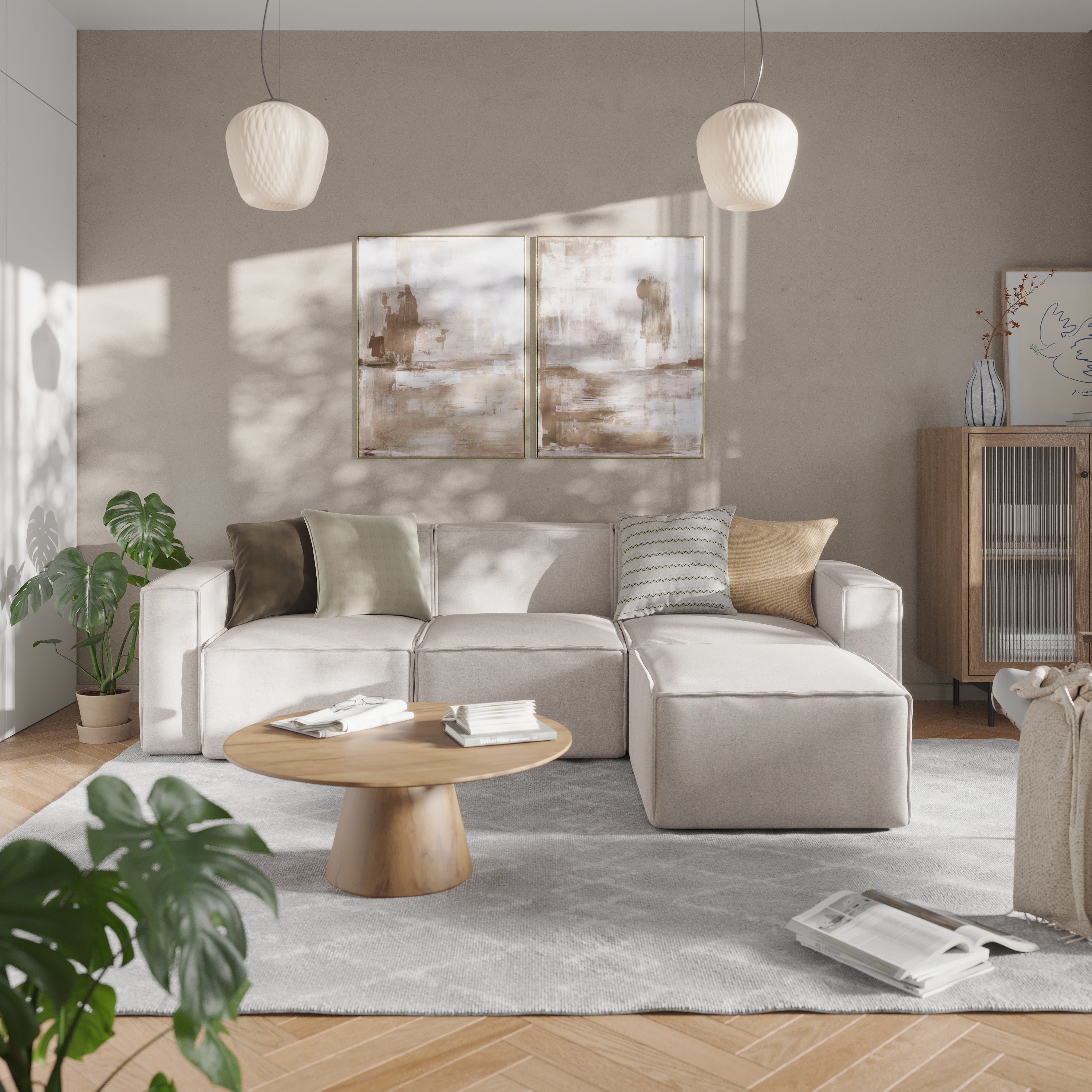 Bridgetown Luxury Modular Sectional Sofa Right Side with Arm Rest