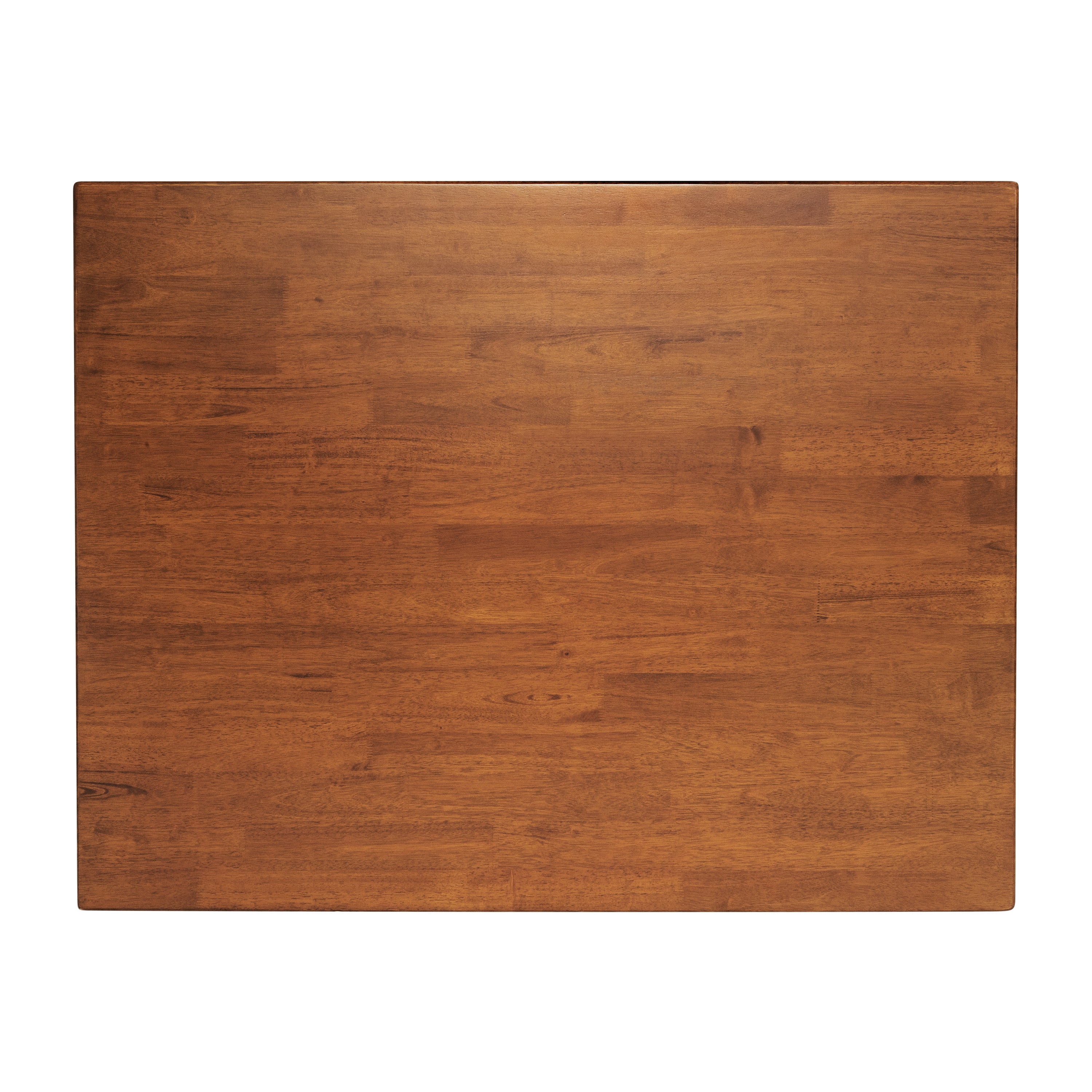 Grace Solid Wood Dining Table with Turned Wooden Legs, Heavy Duty Rectangle Wood Table for 4