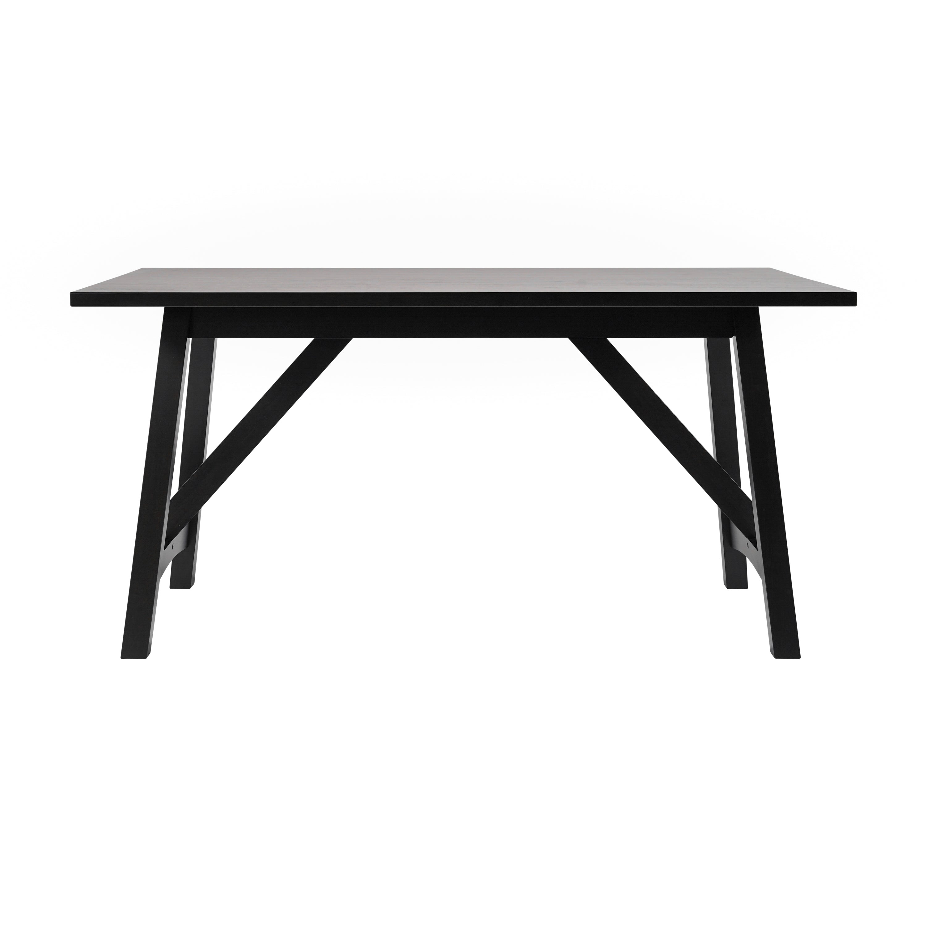 Everly Solid Wood Trestle Base Dining Table, Farmhouse Style Table with Seating for 6