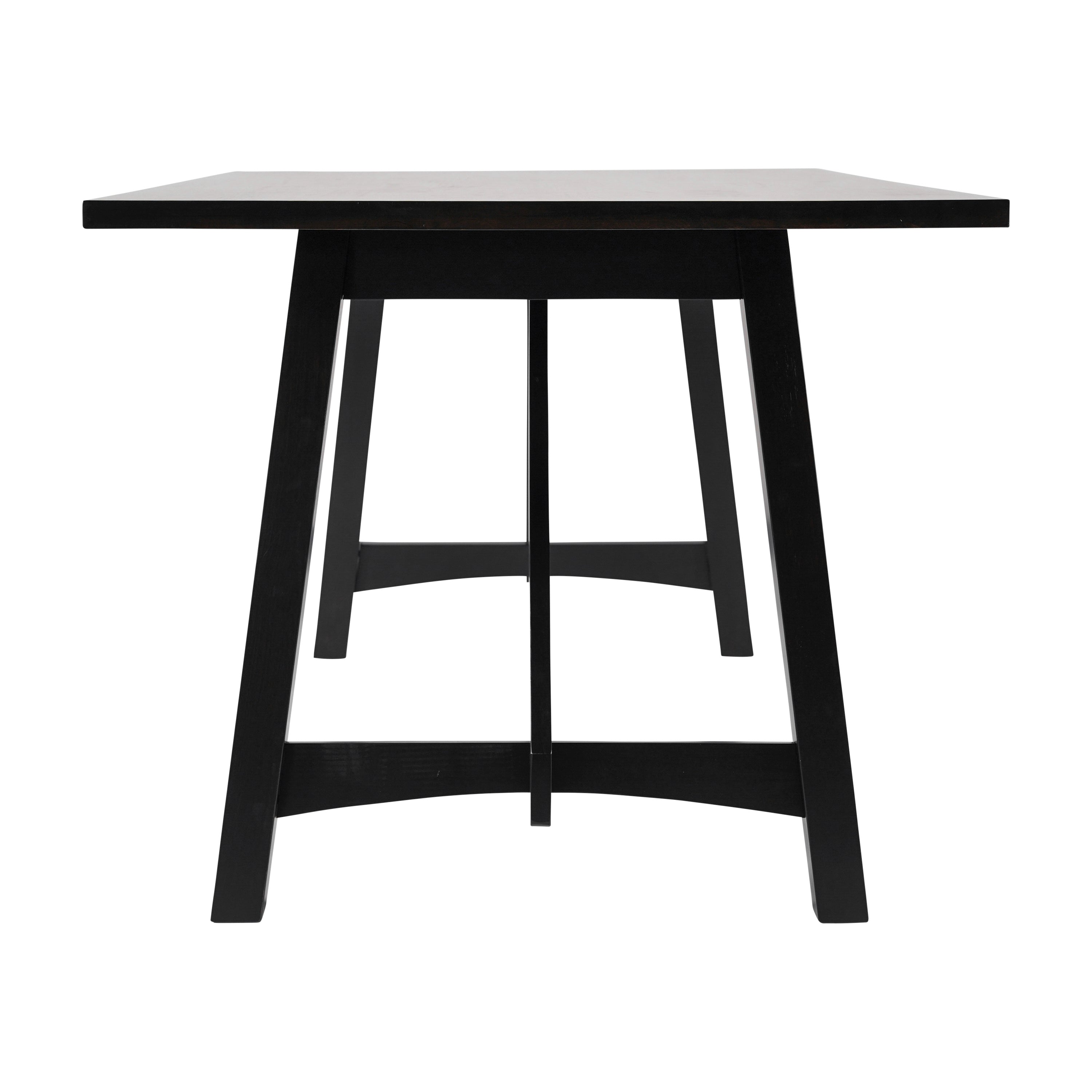 Everly Solid Wood Trestle Base Dining Table, Farmhouse Style Table with Seating for 6