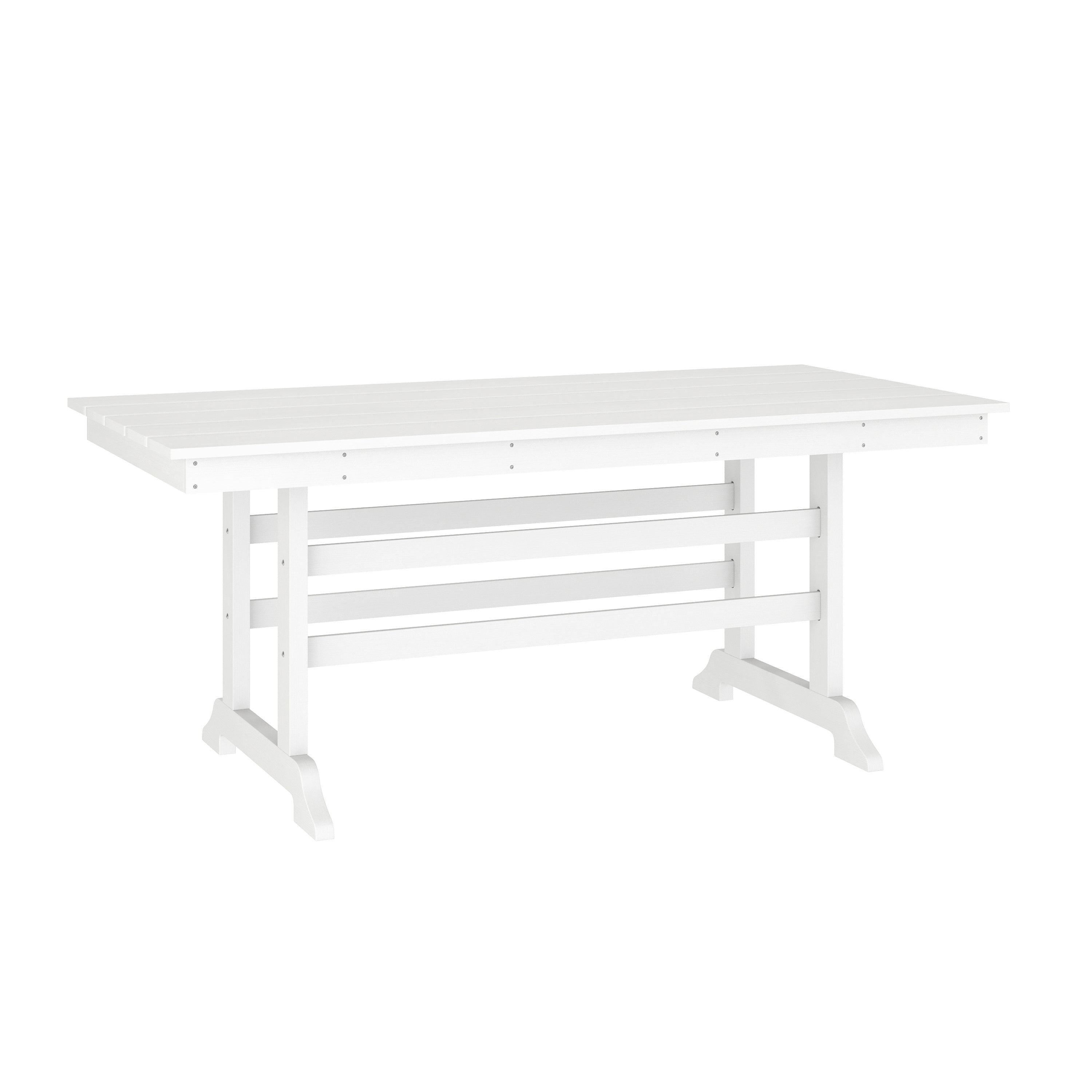 Abraham Indoor/Outdoor Recycled HDPE Adirondack Dining Table