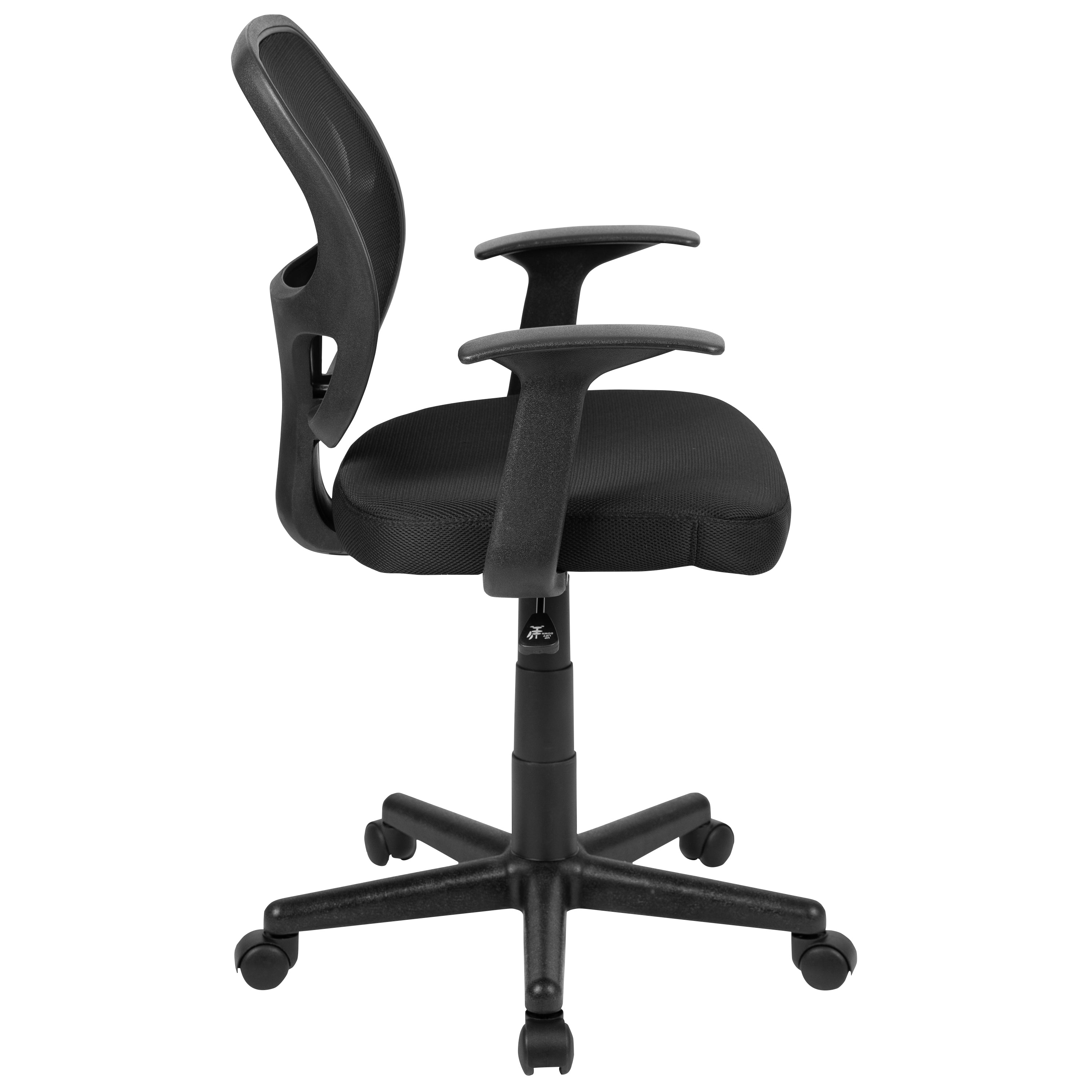 Flash Fundamentals Mid-Back Mesh Swivel Ergonomic Task Office Chair with Arms