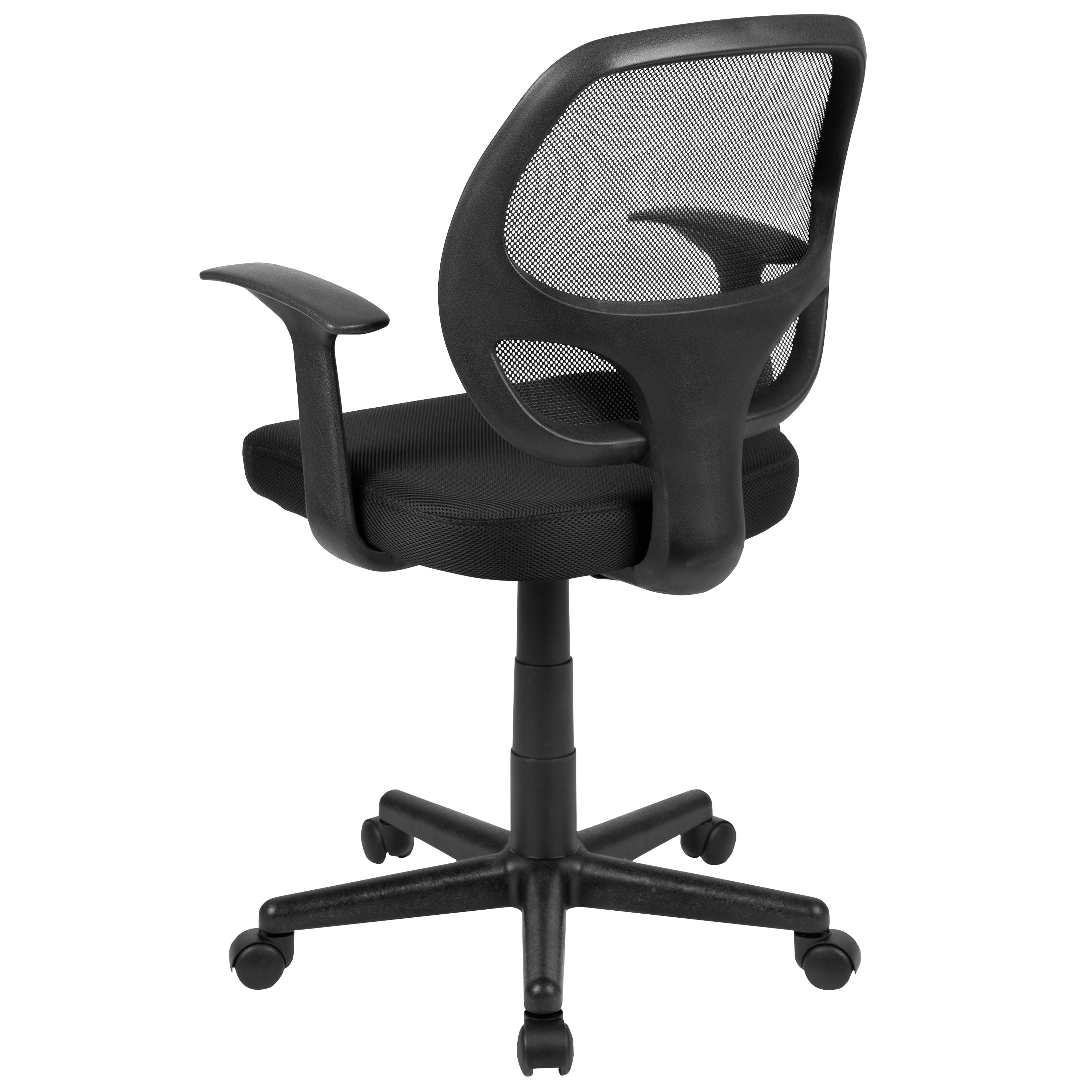 Flash Fundamentals Mid-Back Mesh Swivel Ergonomic Task Office Chair with Arms