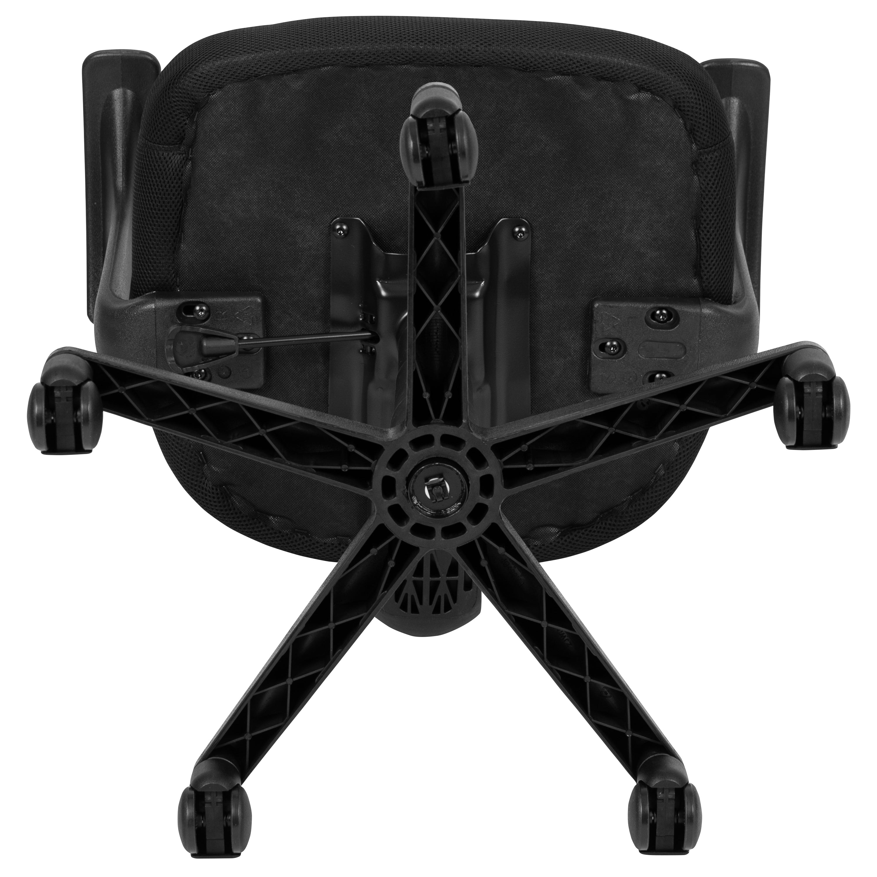 Flash Fundamentals Mid-Back Mesh Swivel Ergonomic Task Office Chair with Arms