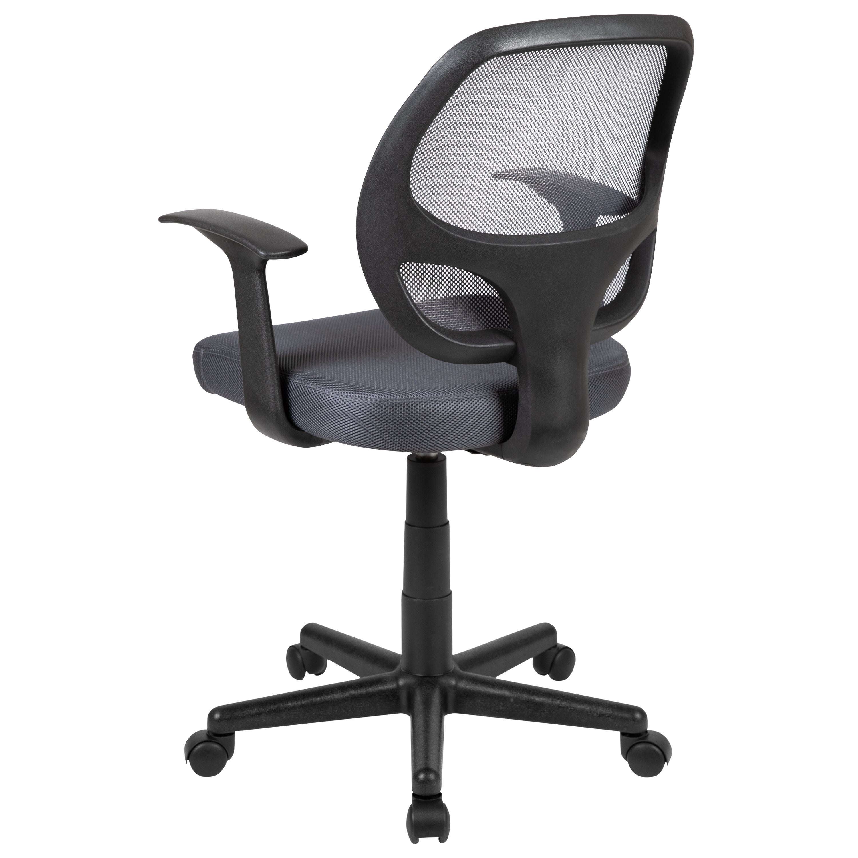 Flash Fundamentals Mid-Back Mesh Swivel Ergonomic Task Office Chair with Arms