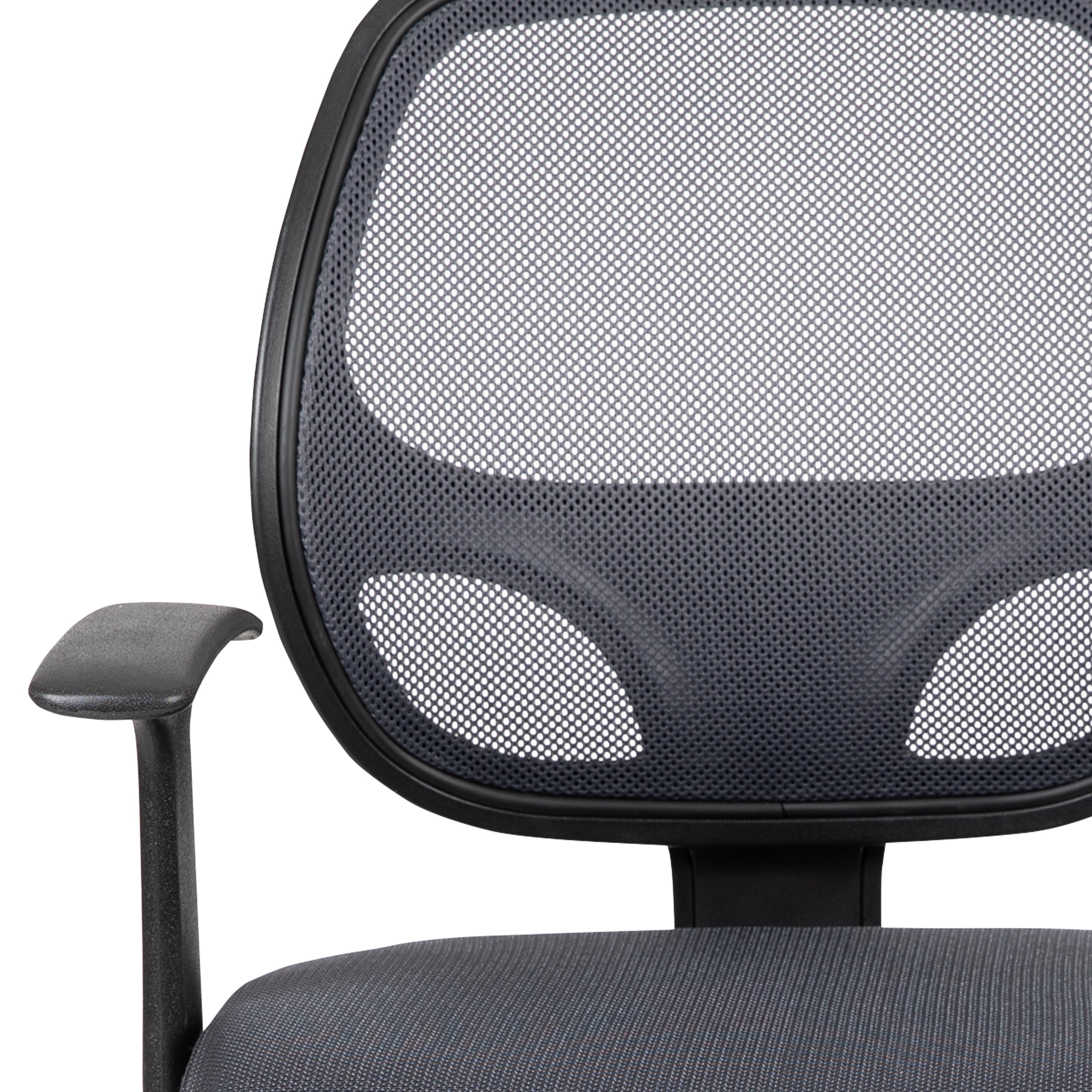 Flash Fundamentals Mid-Back Mesh Swivel Ergonomic Task Office Chair with Arms