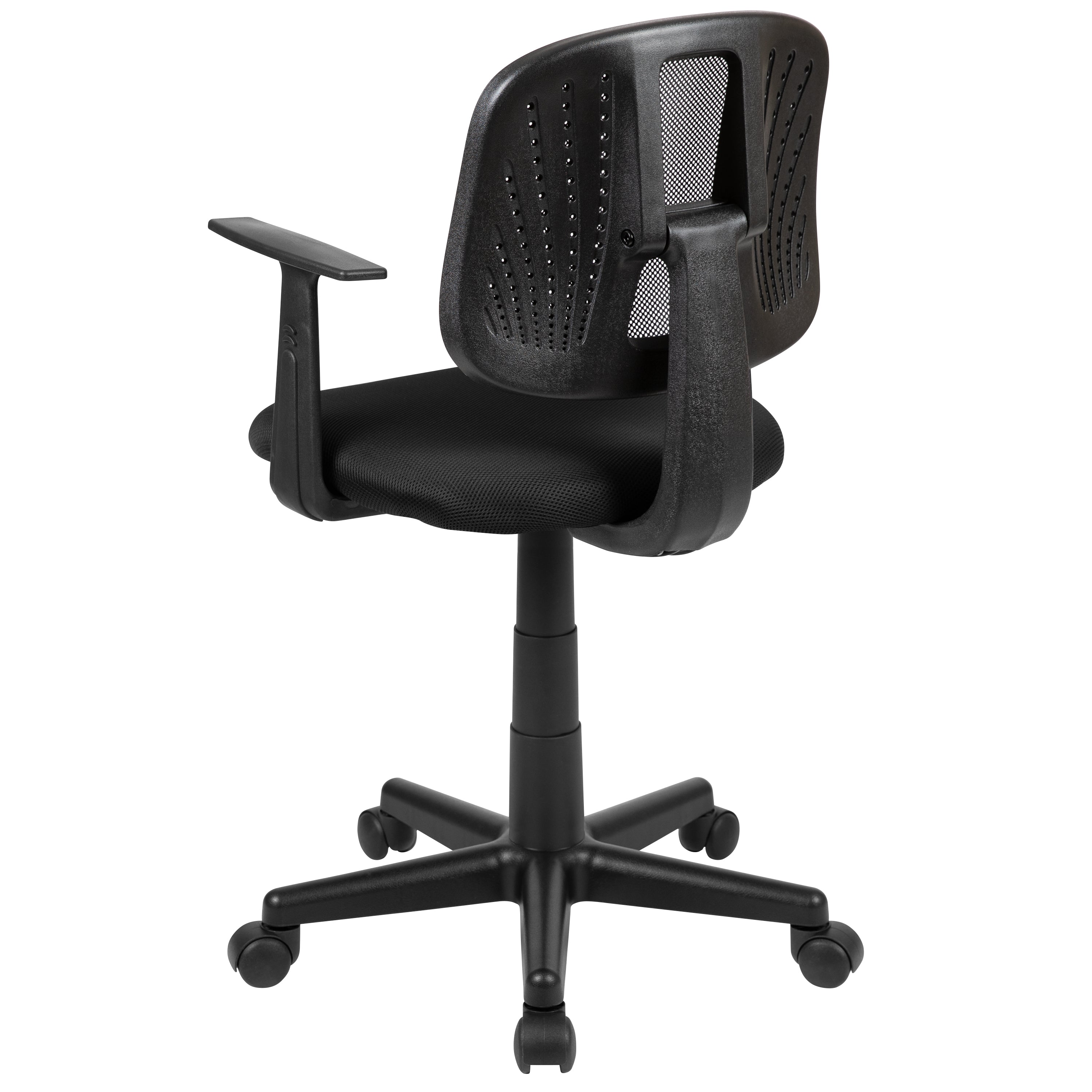 Flash Fundamentals Mid-Back Mesh Swivel Task Office Chair with Pivot Back and Arms