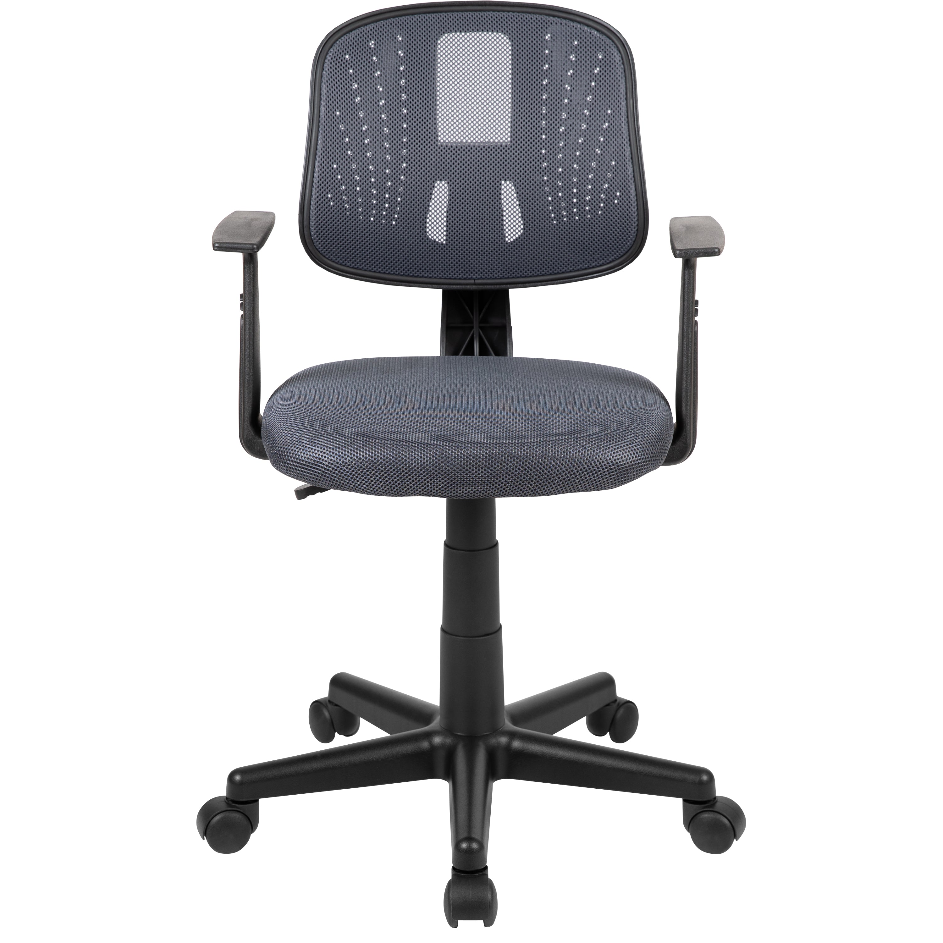 Flash Fundamentals Mid-Back Mesh Swivel Task Office Chair with Pivot Back and Arms