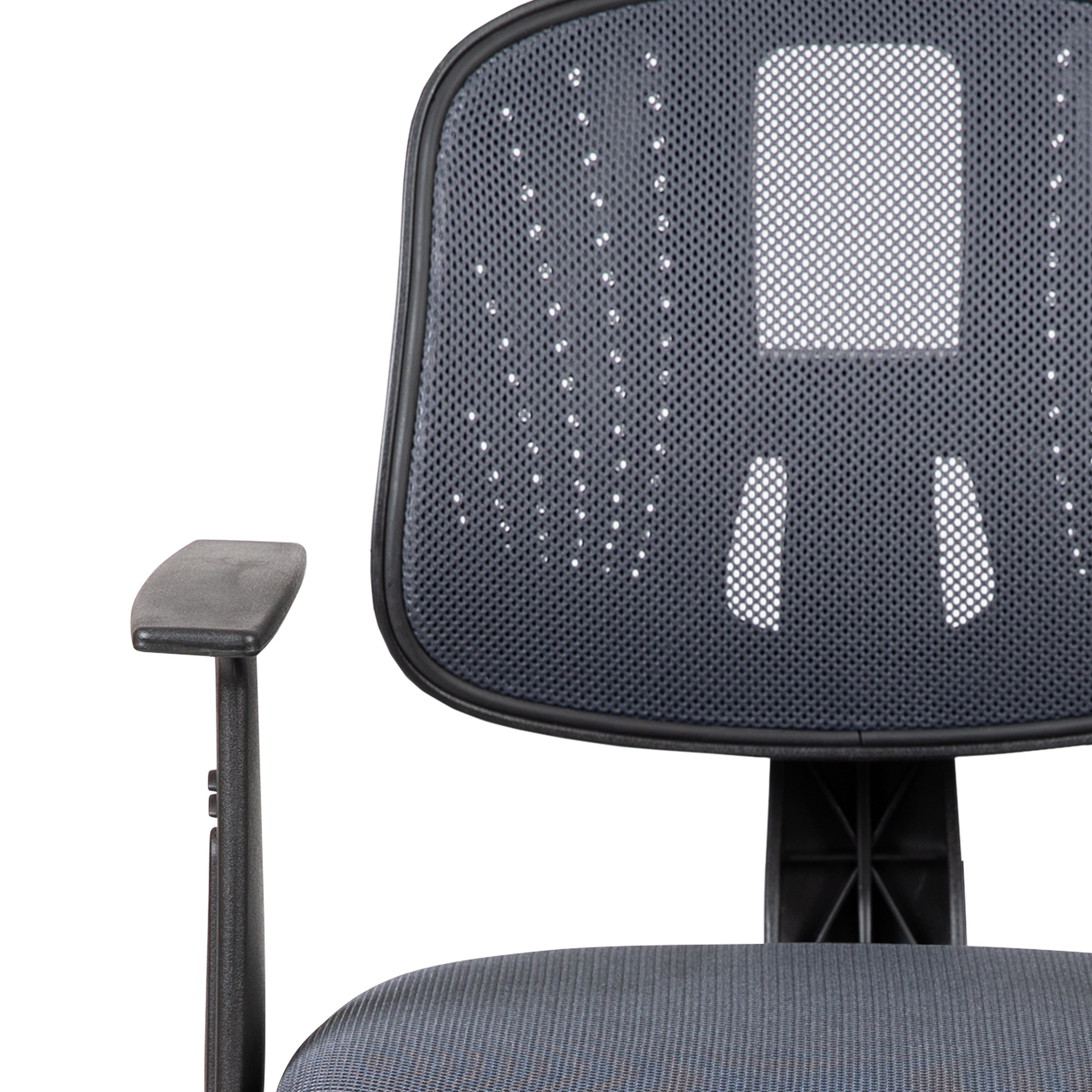 Flash Fundamentals Mid-Back Mesh Swivel Task Office Chair with Pivot Back and Arms