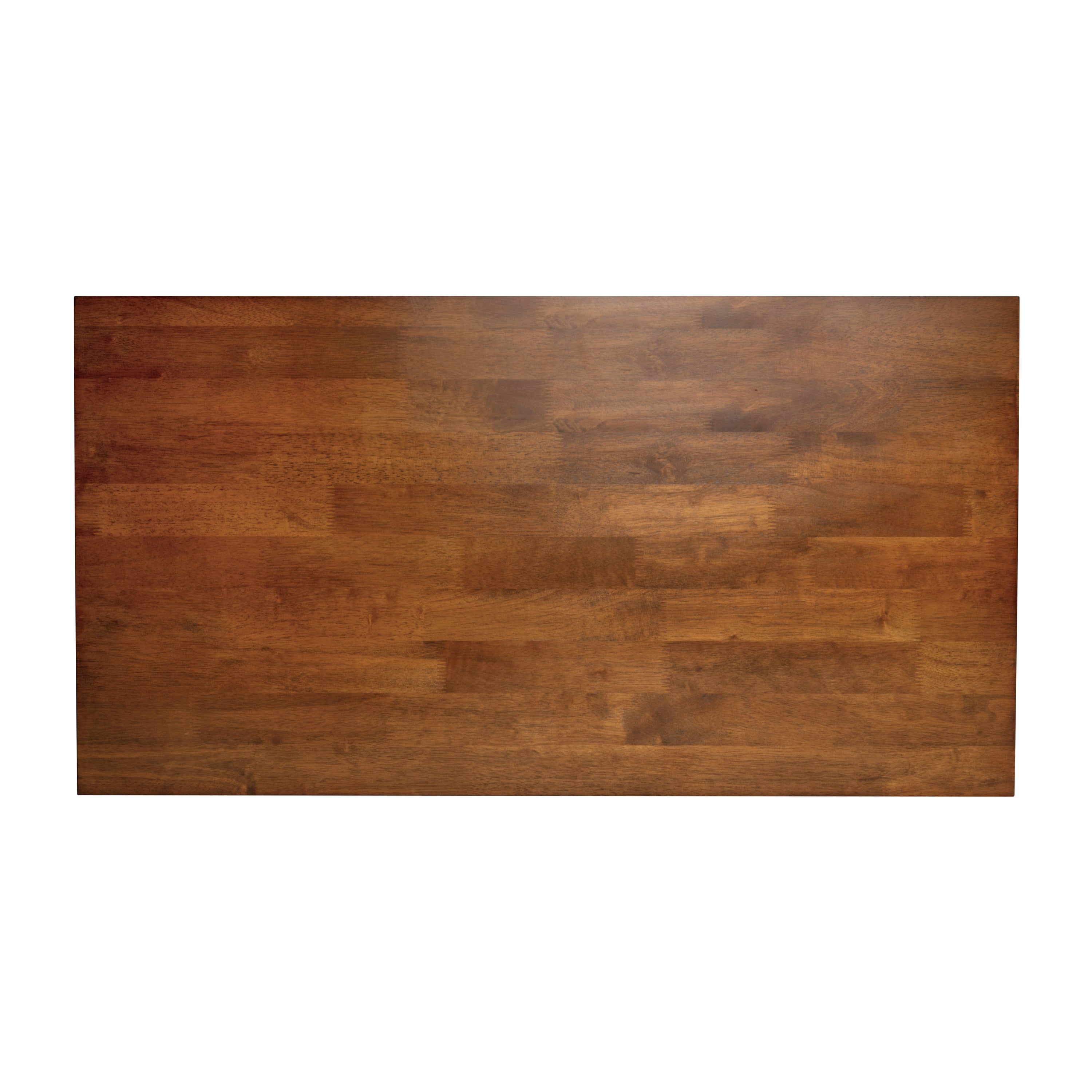 Eli Solid Wood Farmhouse Coffee Table, Trestle Style Accent Table