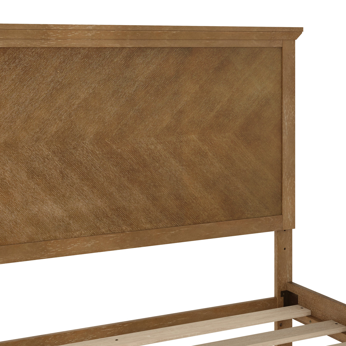 Fiona Solid Wood Platform Bed Frame with Headboard, Footboard, and Slatted Bottom