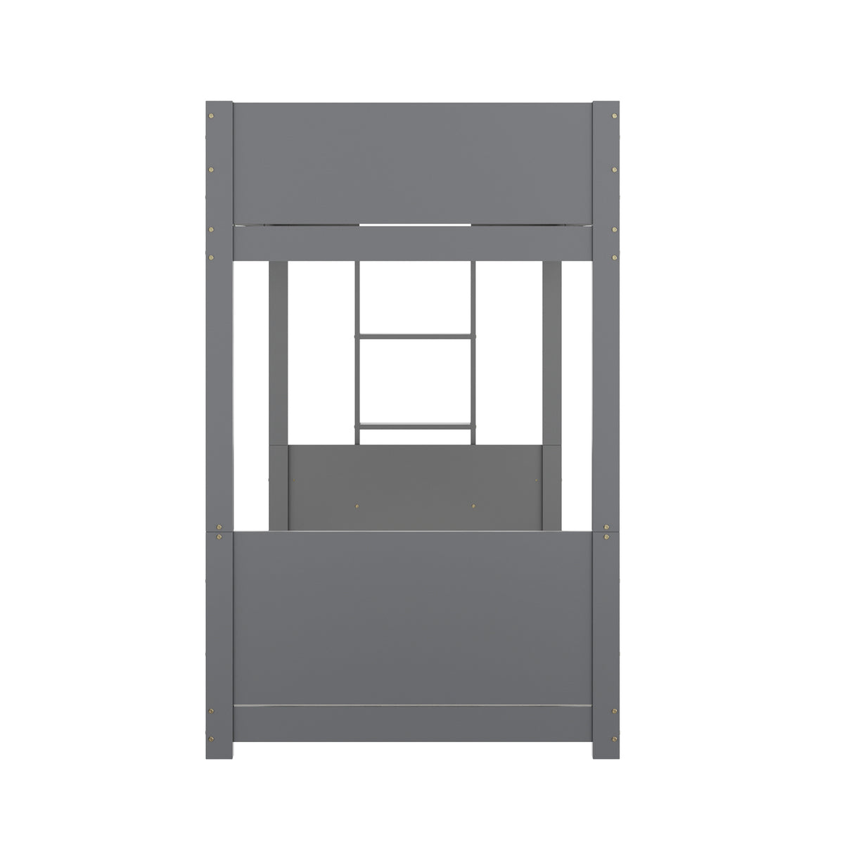 Dallas Convertible Solid Wood Bunk Bed Frame with Ladder for Kids, No Box Spring Needed