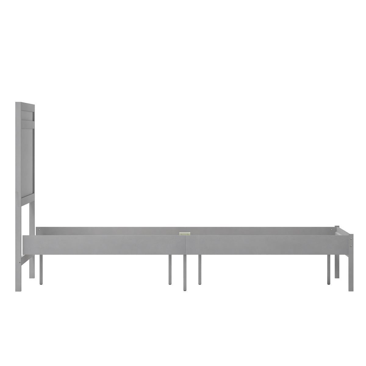 Kingston Solid Wood Platform Bed with Wooden Slats and Headboard, No Box Spring Needed
