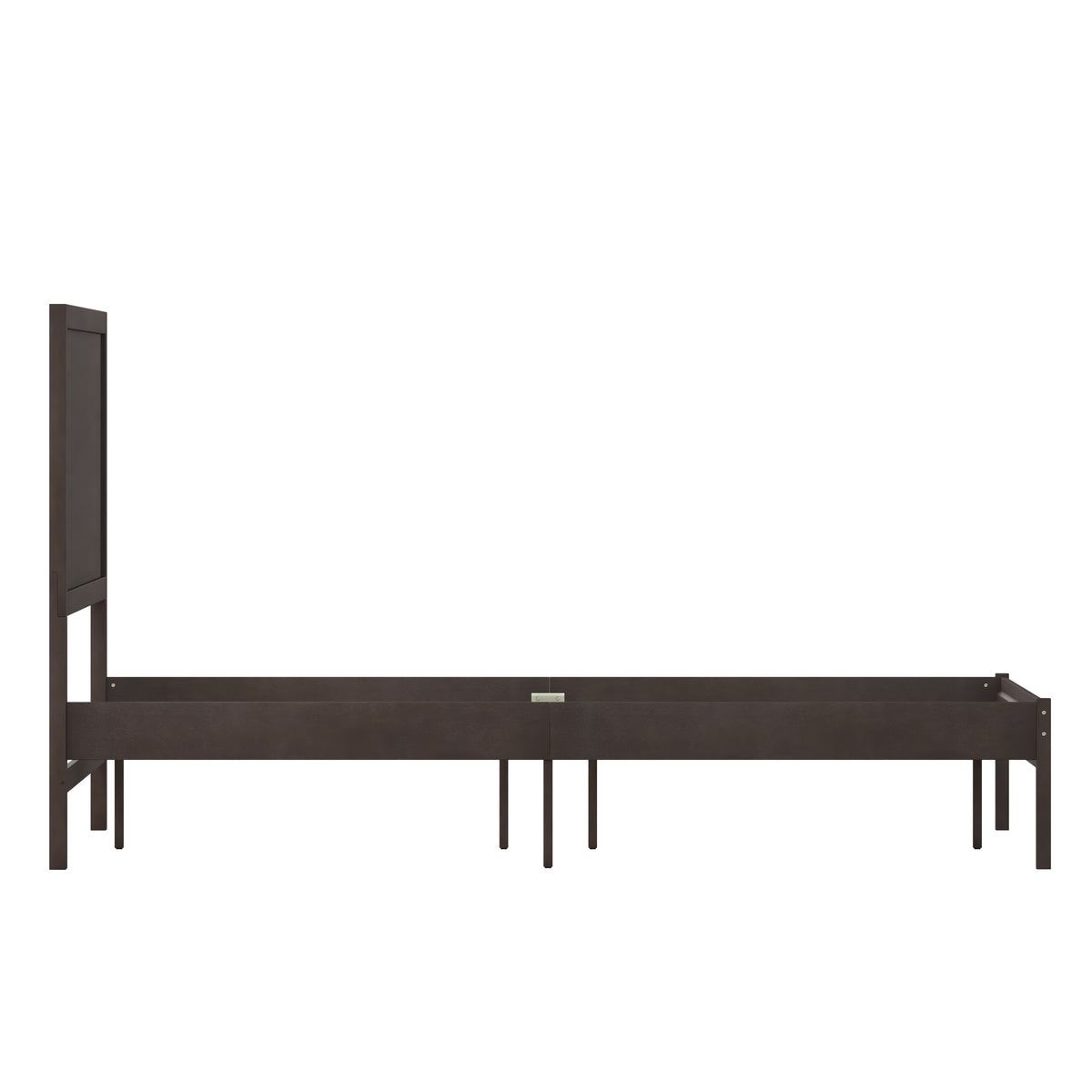 Asher Solid Wood Platform Bed with Wooden Slats and Headboard, No Box Spring Needed