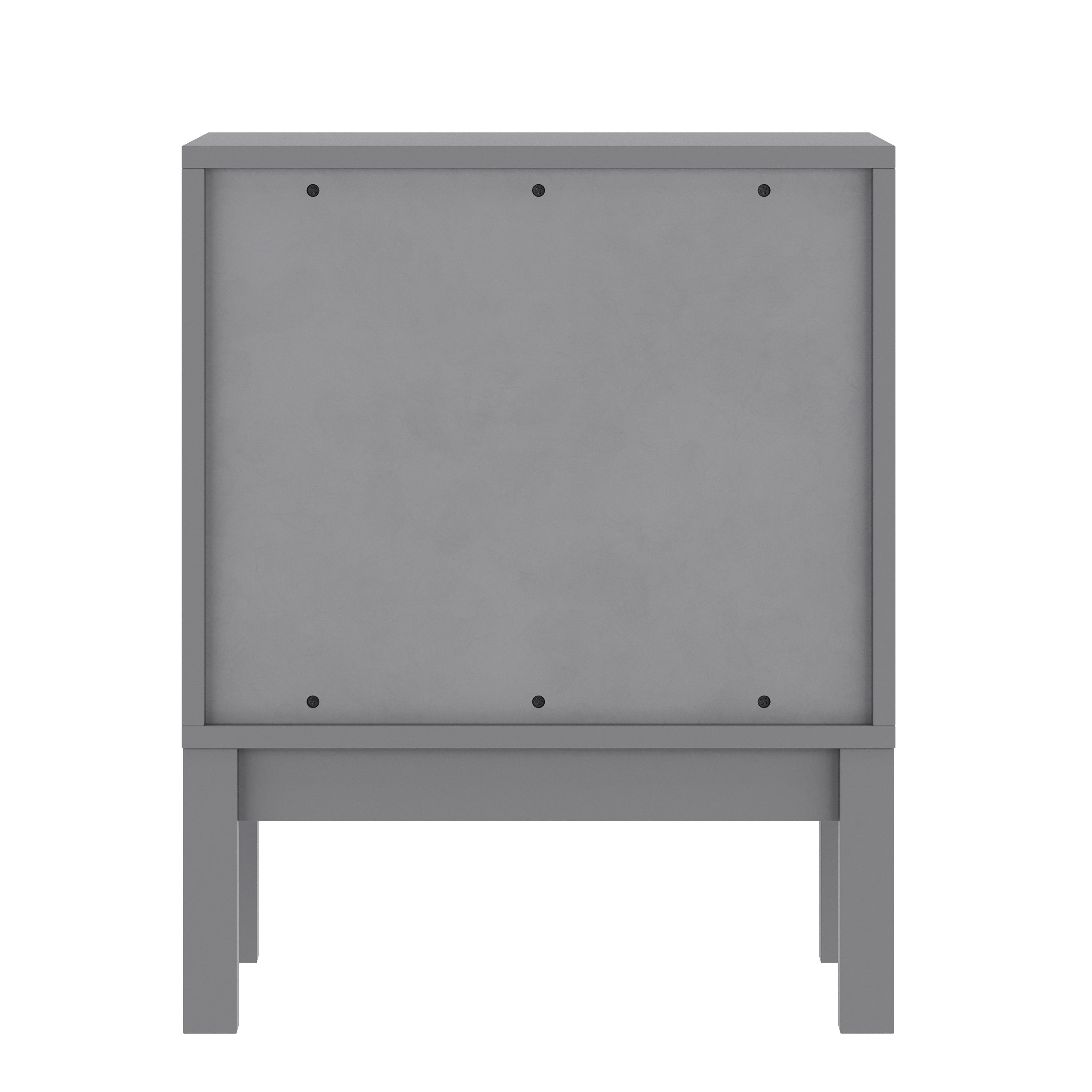 Dallas Wooden Night Stand, Bedroom Side Table with 2 Storage Drawers for Kids