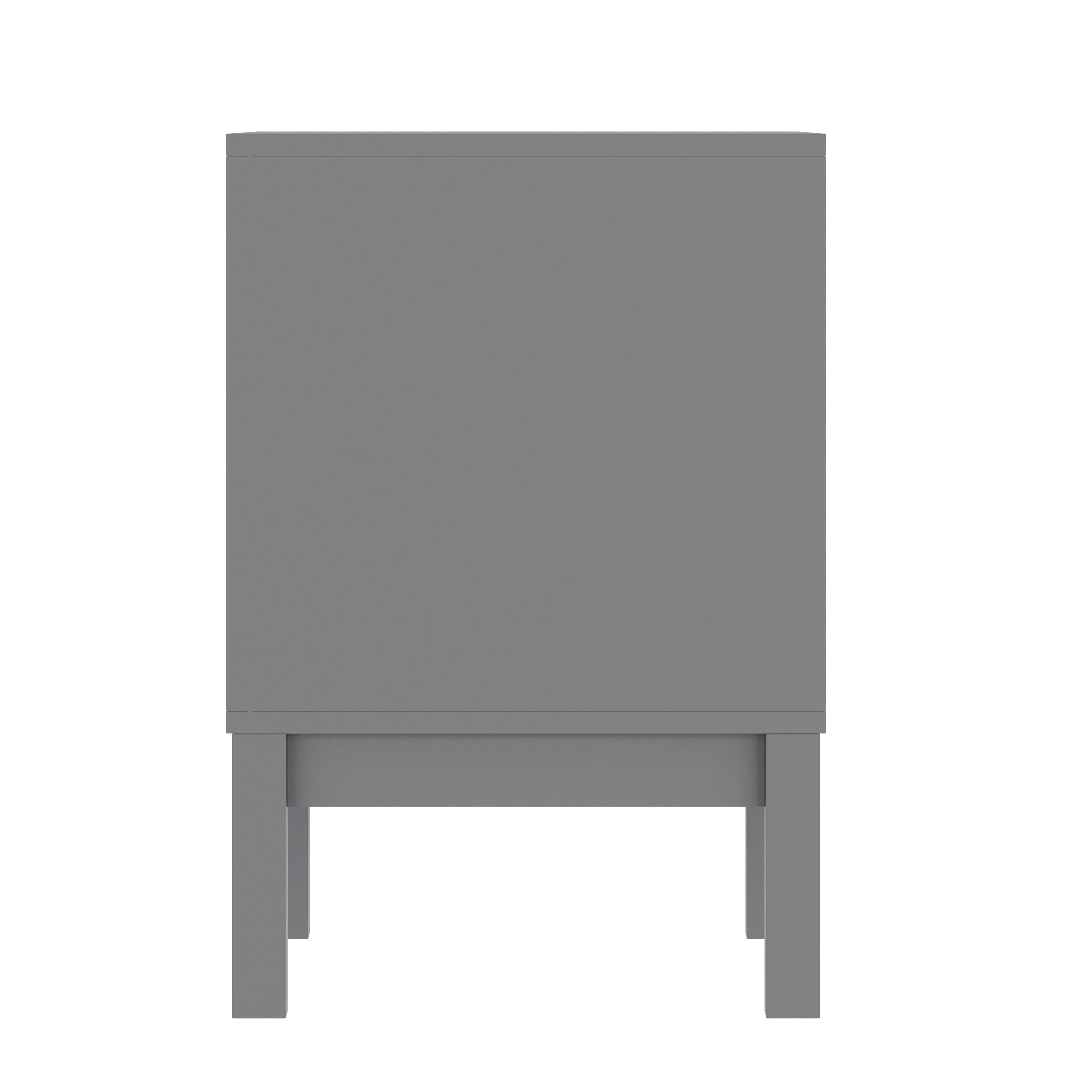 Dallas Wooden Night Stand, Bedroom Side Table with 2 Storage Drawers for Kids