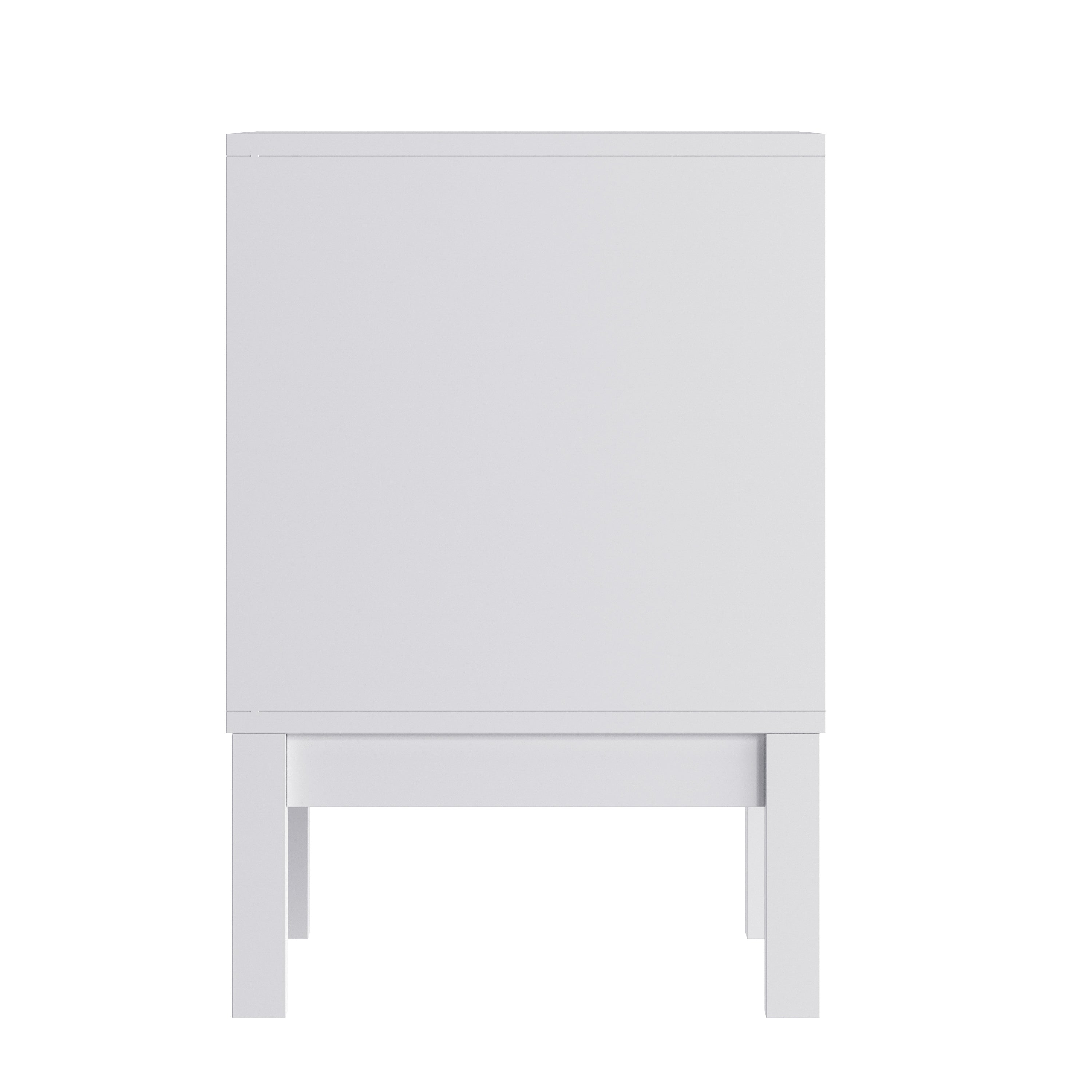 Dallas Wooden Night Stand, Bedroom Side Table with 2 Storage Drawers for Kids