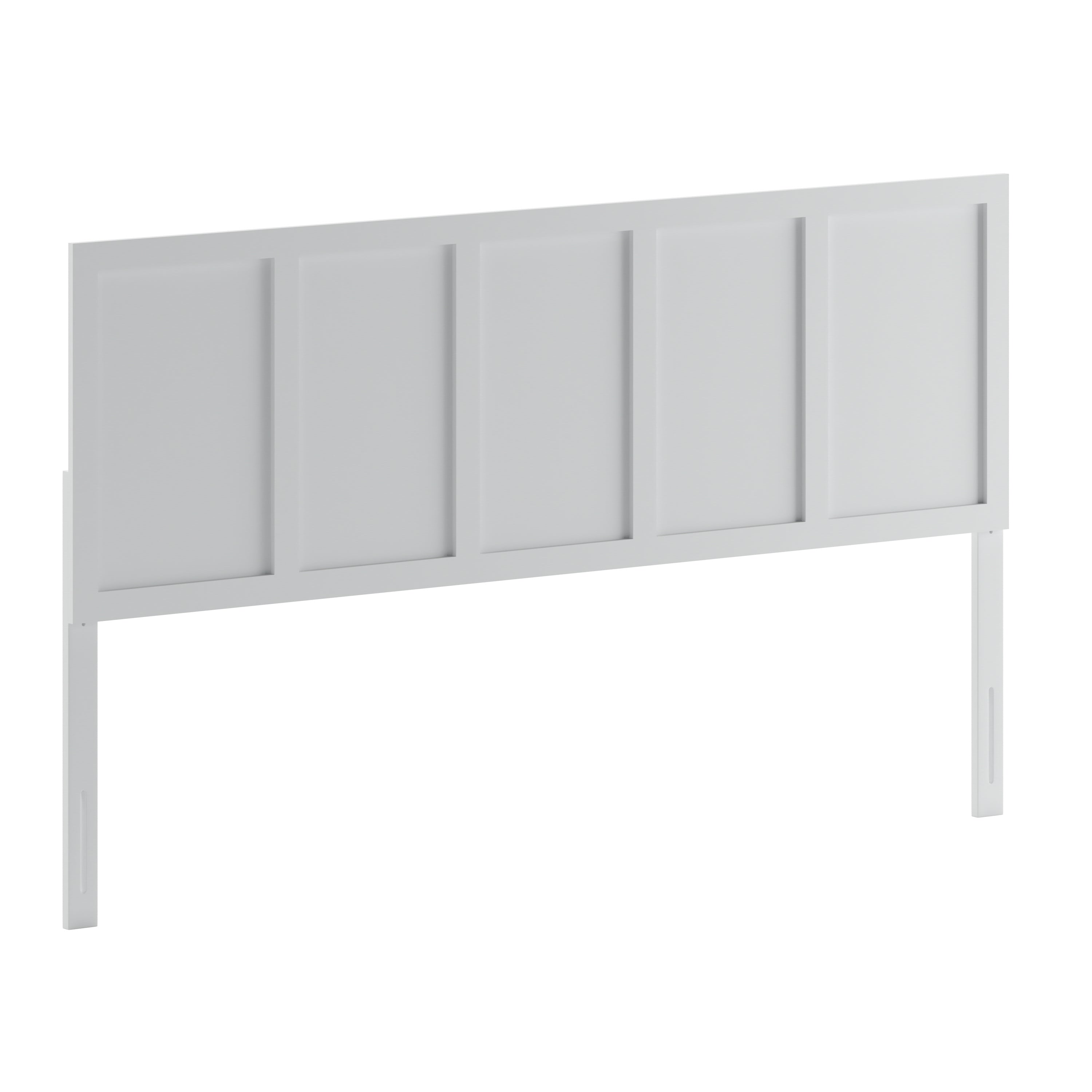 Oliver Paneled Wooden Adjustable Headboard for Universal Metal Bed Frames